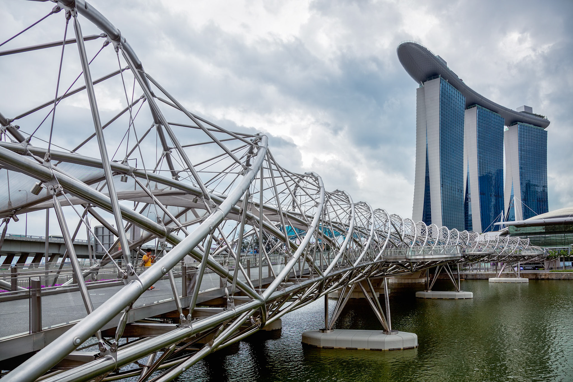 The Helix Bridge in Singapore