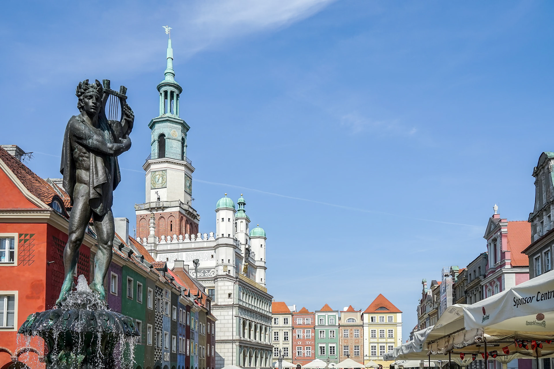 Fountain of Apollo in Poznan