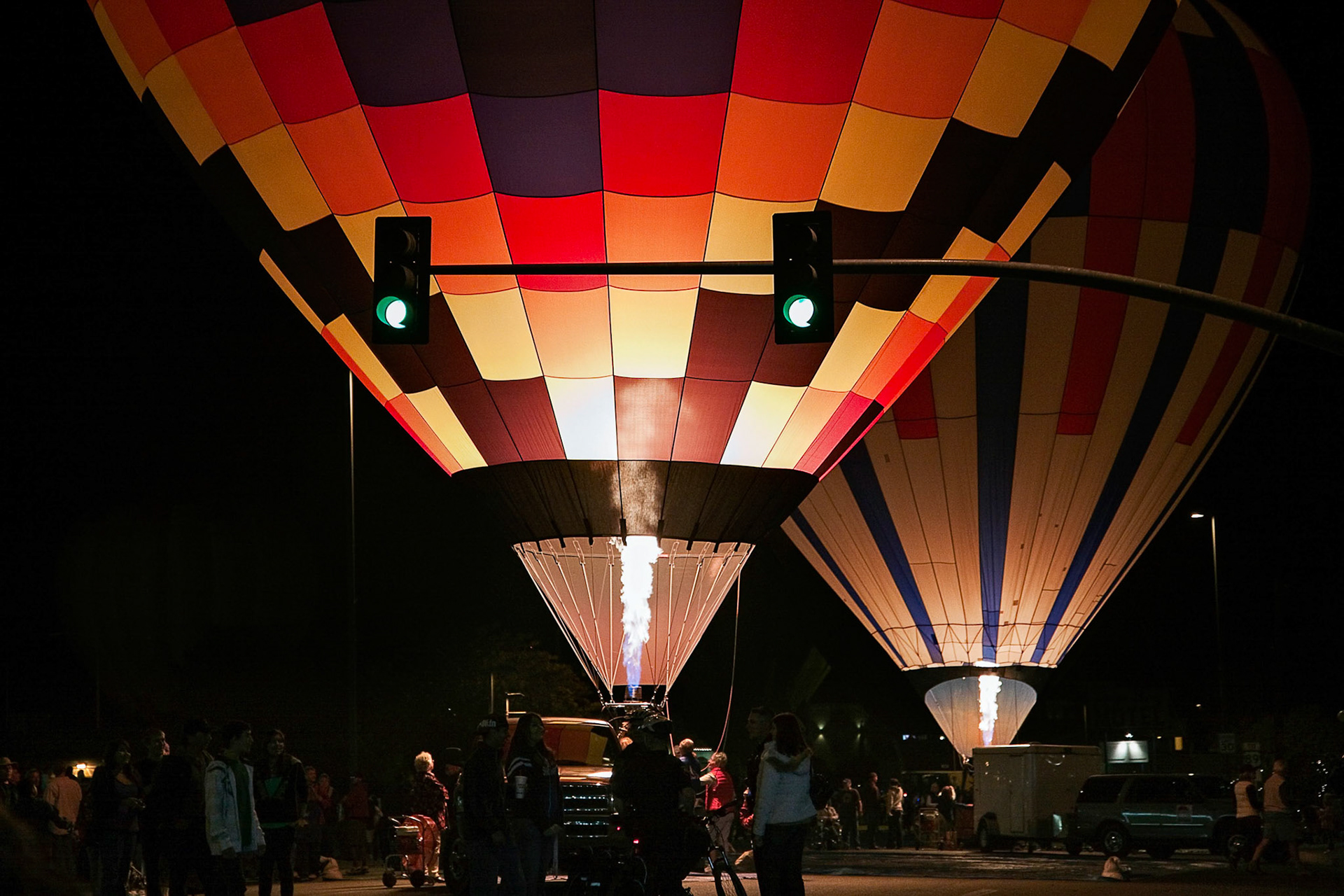 Evening Balloon Festival in Page Arizona