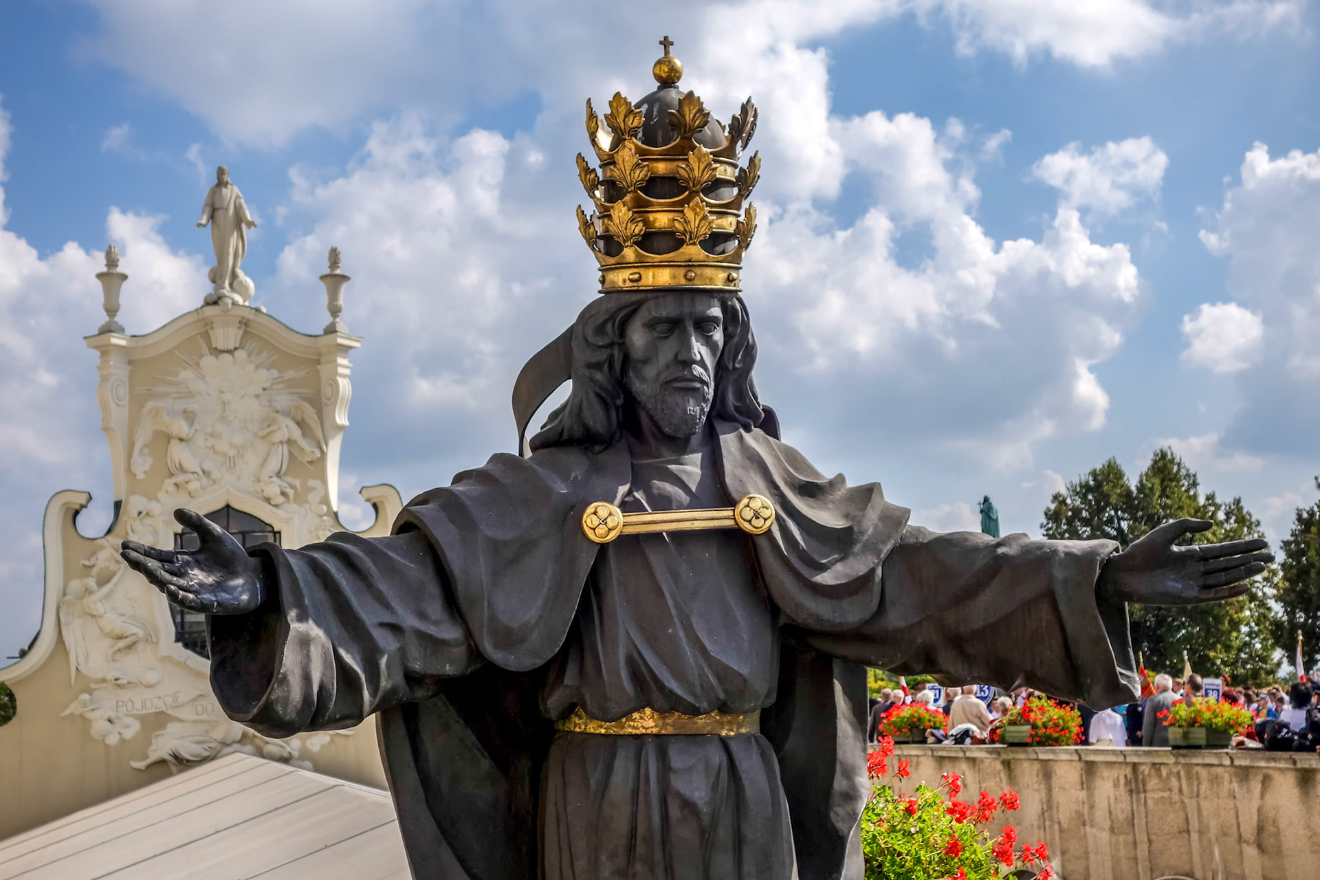 Statue of the Black Christ at Jasna Gora Monastery in Czestochowa Poland