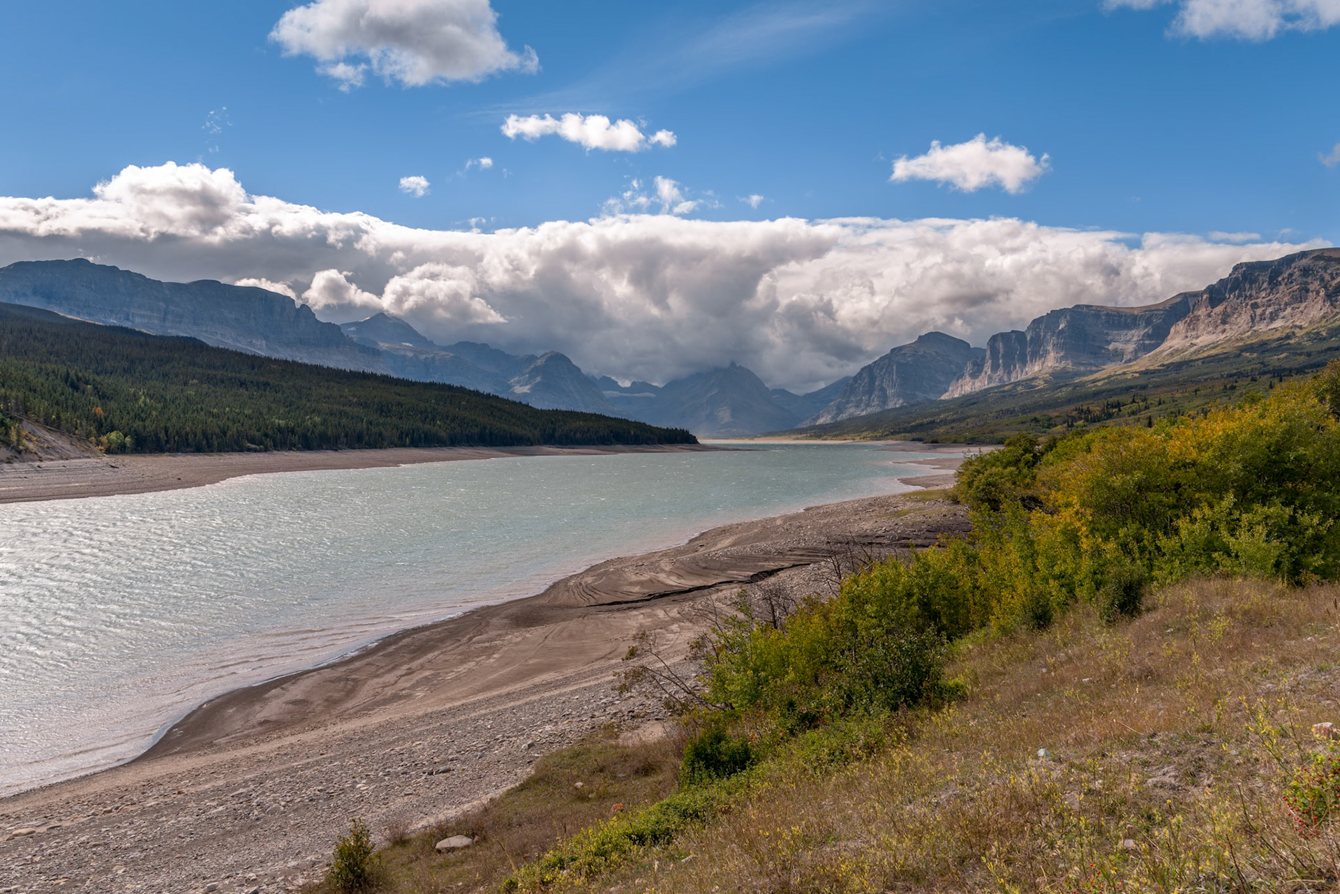 Storm Clouds Gathering over Lake Sherburne