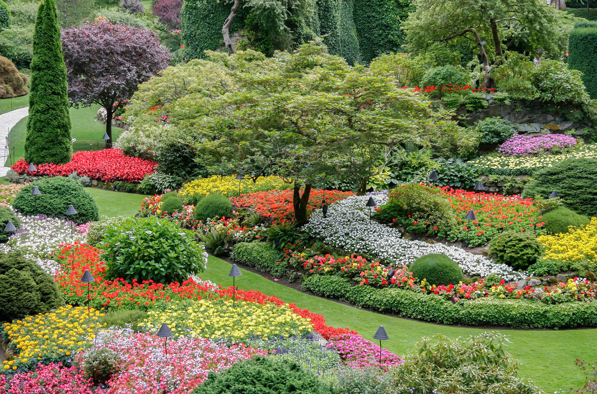 Butchart Gardens in Brentwood Bay Vancouver Island