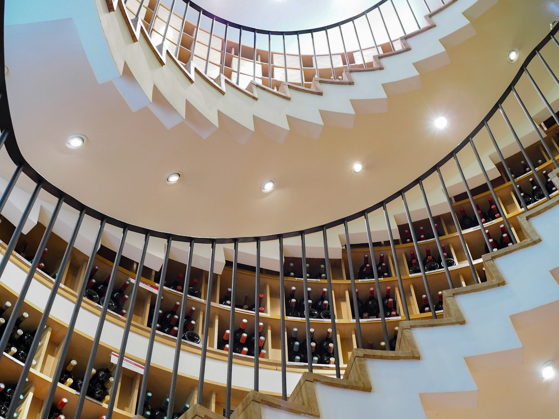 Interior View of L'Intendant Wine Shop in Bordeaux