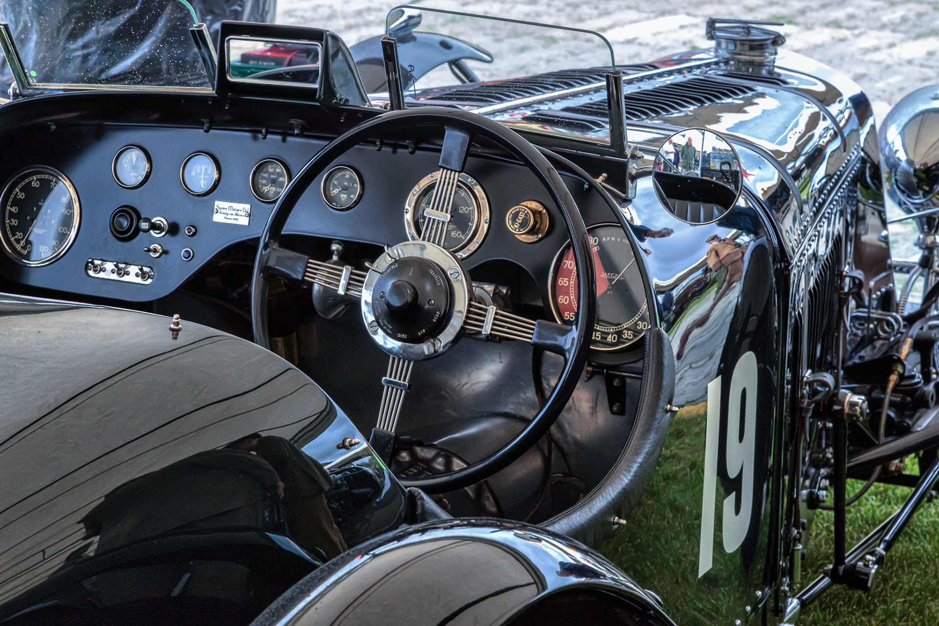 Cockpit of Old Vintage Car