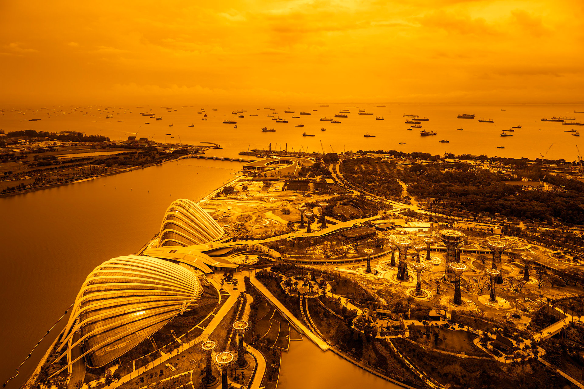 SINGAPORE, ASIA - FEBRUARY 3 : New Botanical Gardens under Construction in Singapore on February 3, 2012