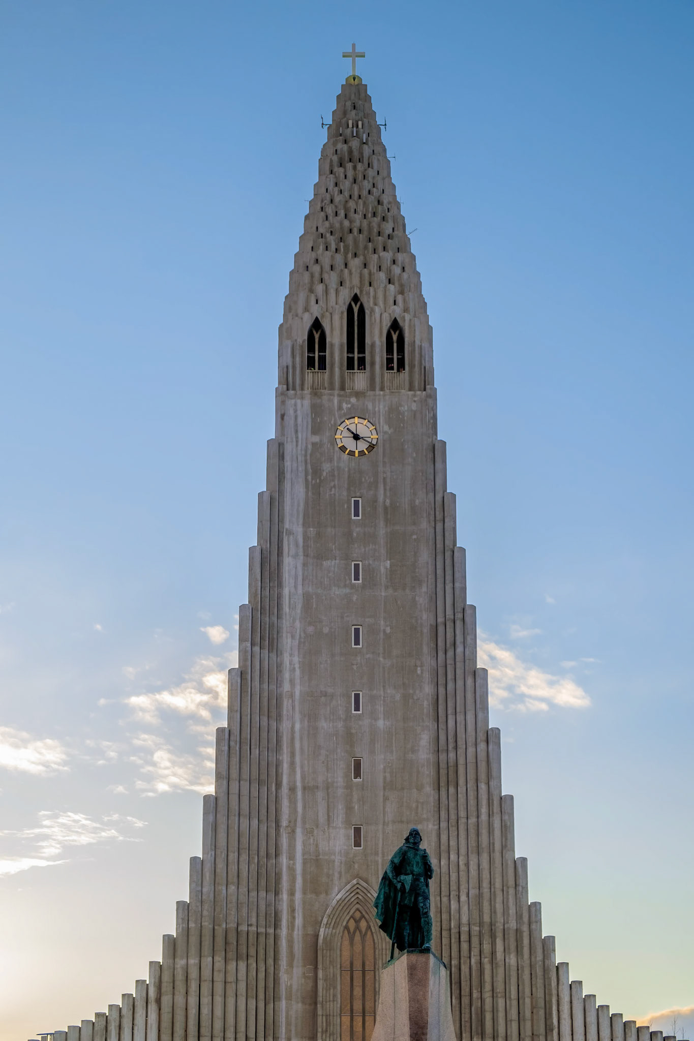 View of the Hallgrimskirkja Church in Reykjavik