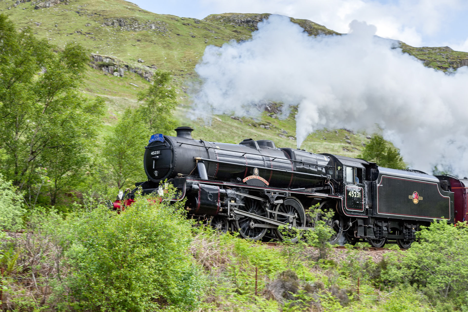 The Jacobite En Route to Mallaig