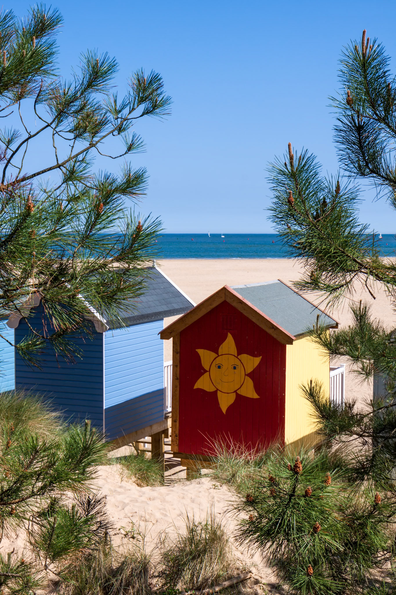 Some Brightly Coloured Beach Huts in Wells Next the Sea