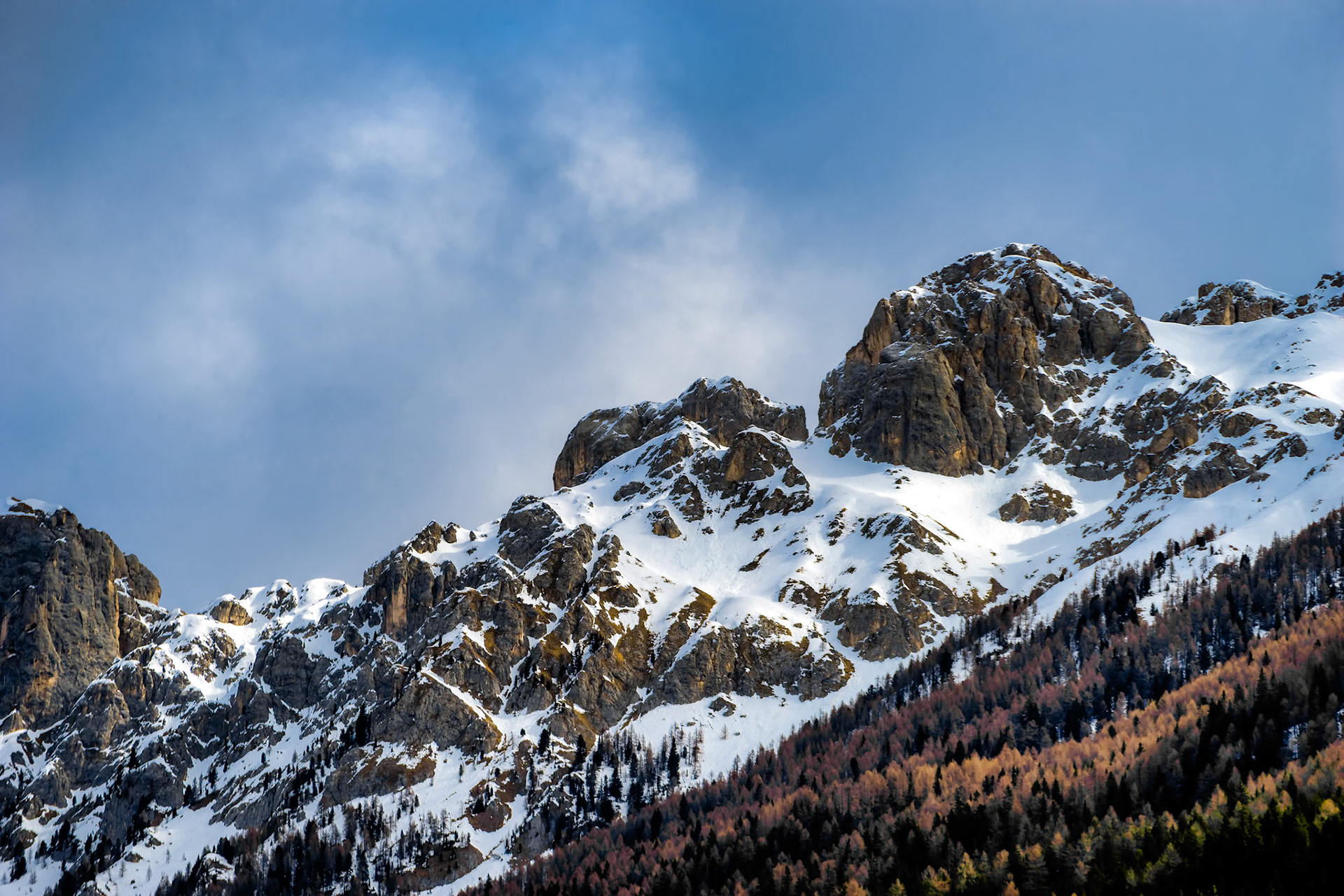 View of the Mountain above Moena