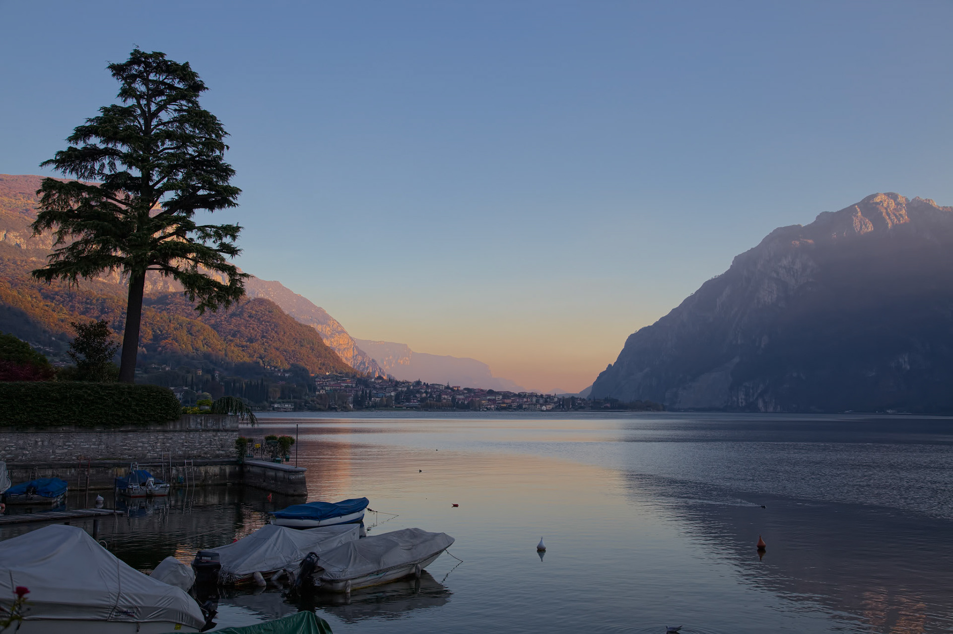 Scenic View of Lake Como from Mandello del Lario