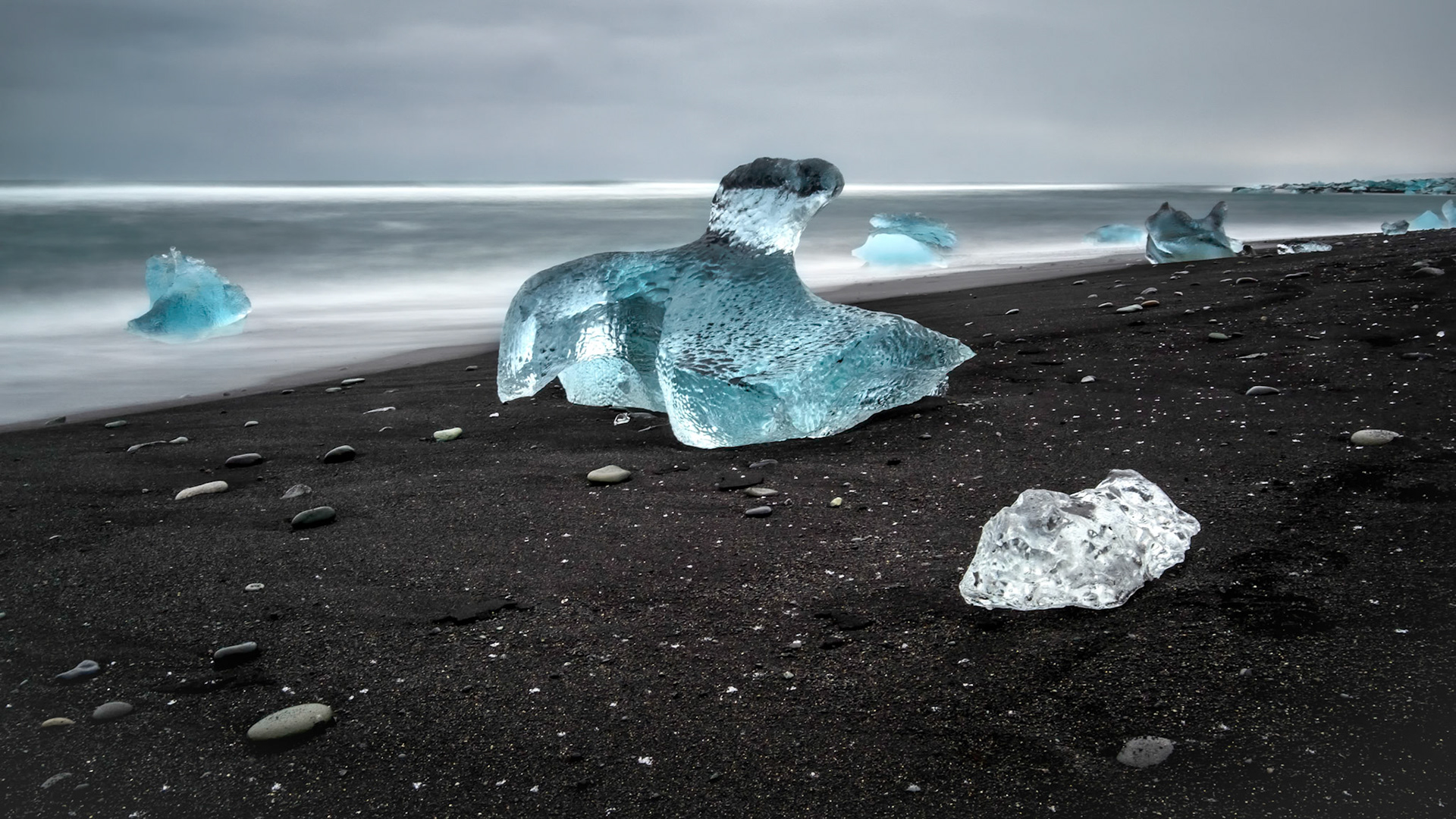 View of Jokulsarlon Beach