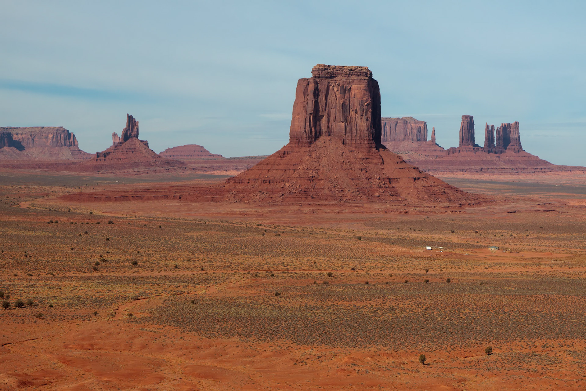 Scenic view of Monument Valley Utah USA