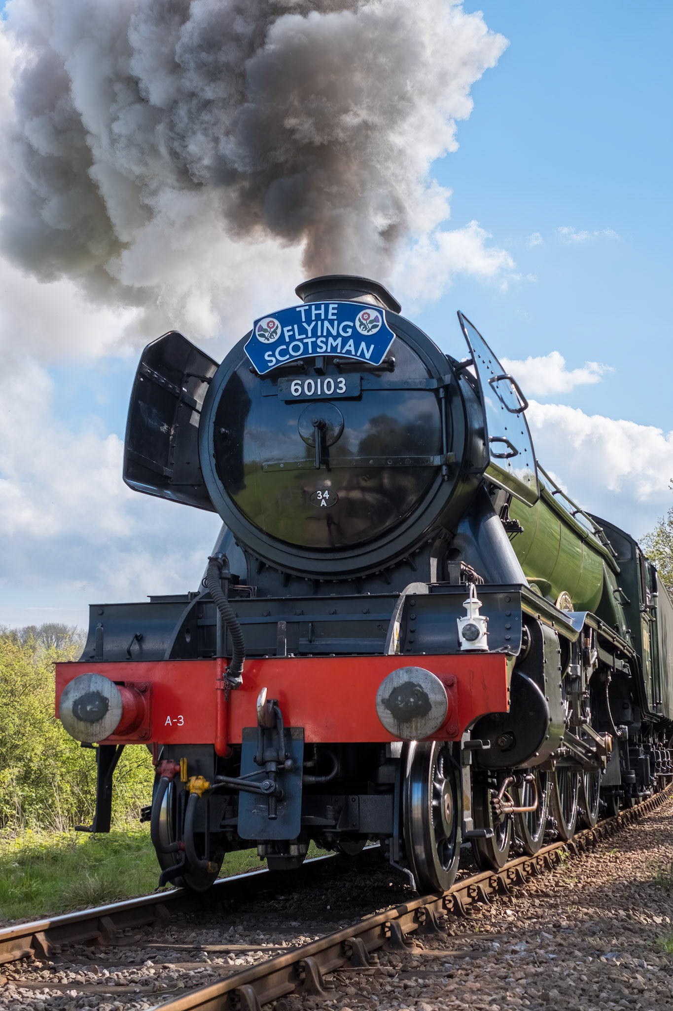 Flying Scotsman on the Bluebell Line
