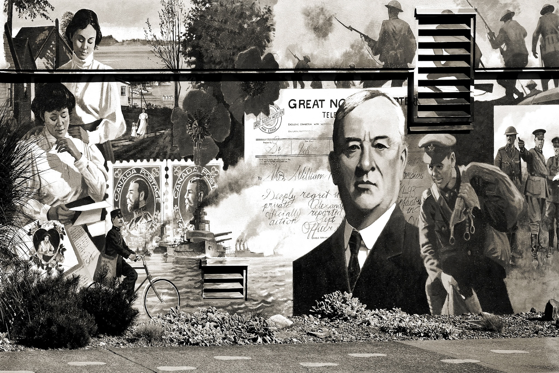 Mural in Chemainus Vancouver Island