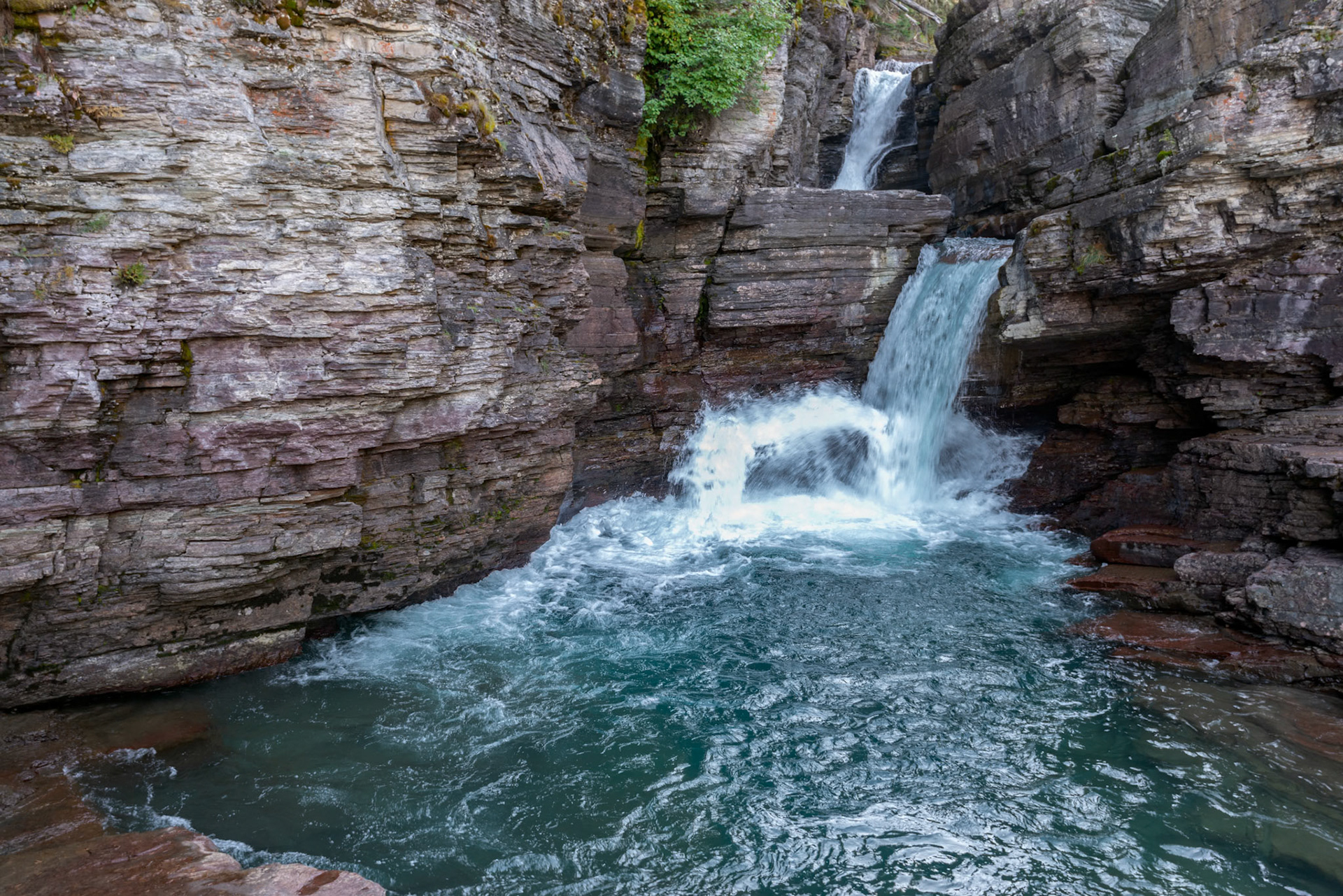 St Mary Falls in Montana