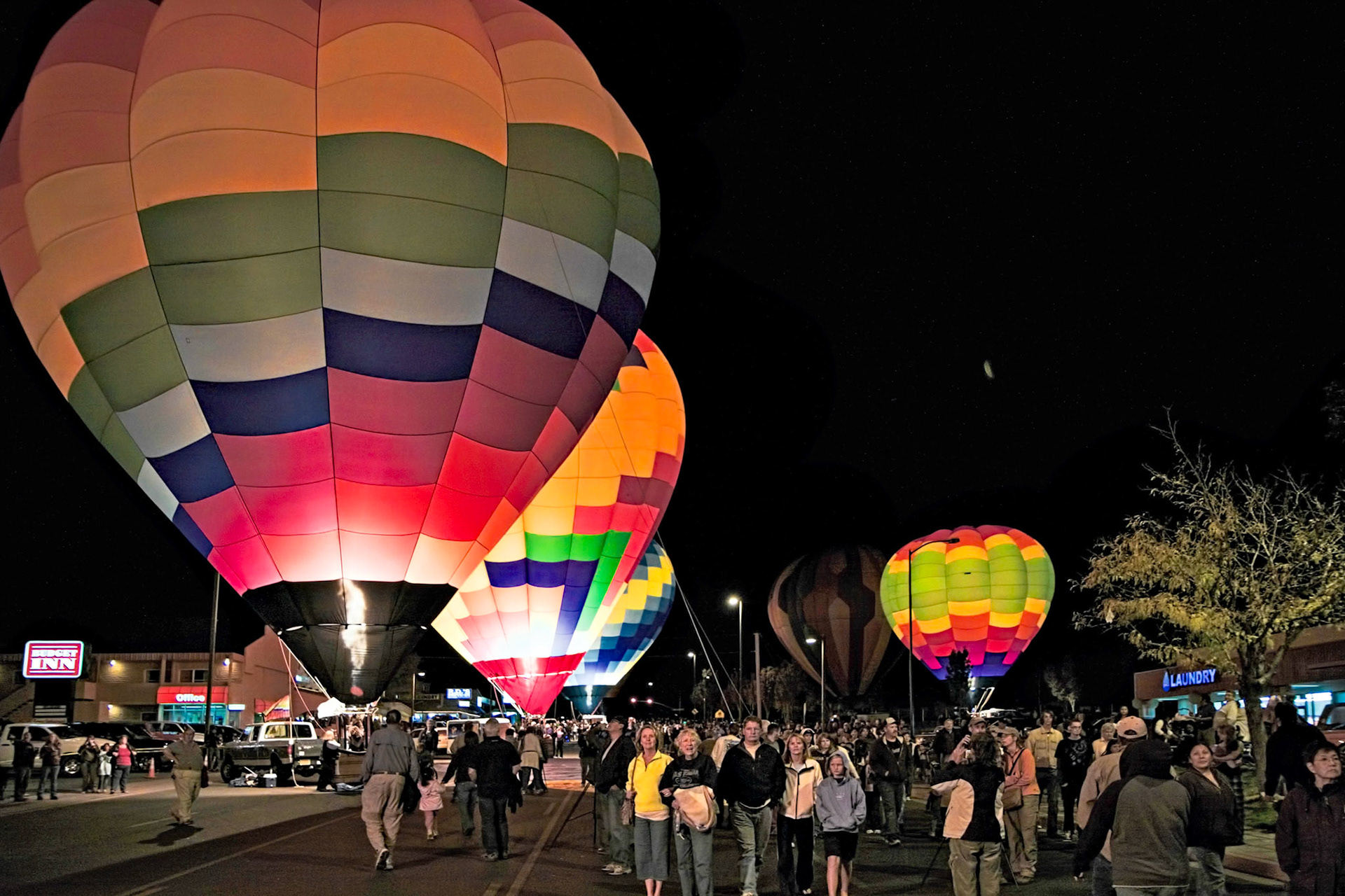 People Enjoying Themselves at the Page Balloon Festival