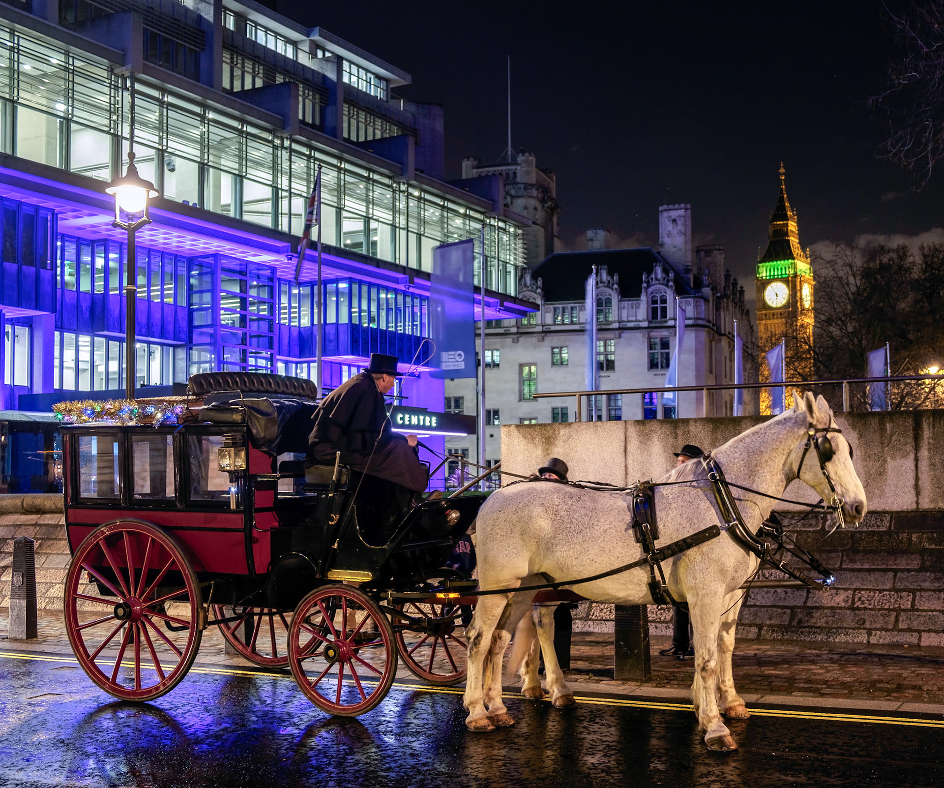 Horses and Carriage near Big Ben