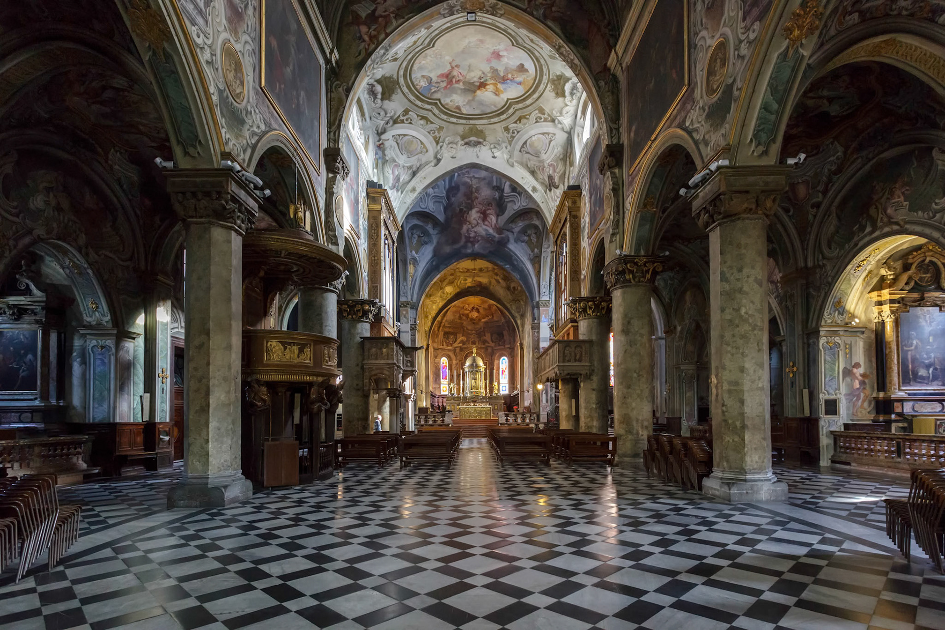 Interior View of Monza Cathedral