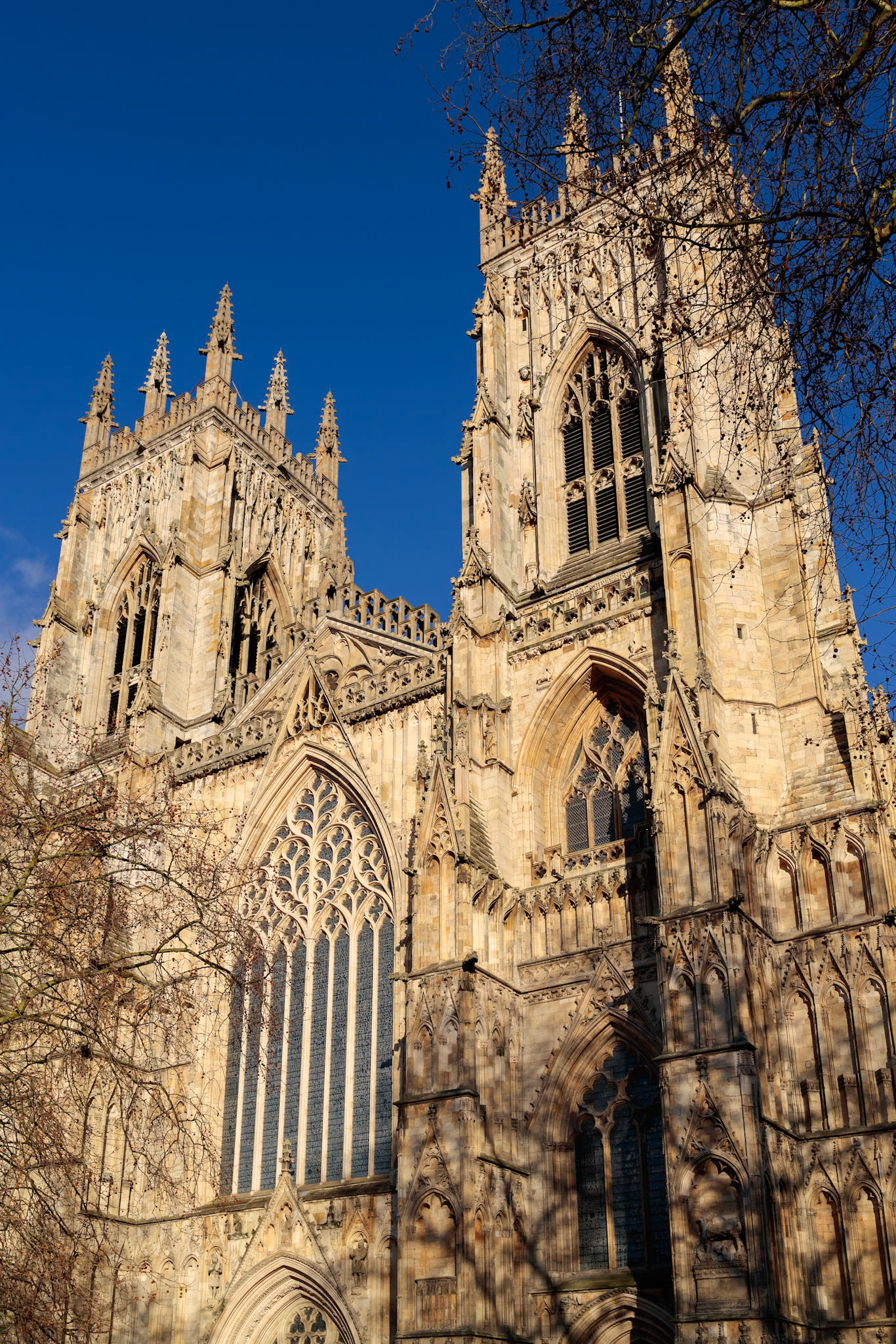 YORK, NORTH YORKSHIRE/UK - FEBRUARY 20 : View of York Minster in York, North Yorkshire on February 20, 2020