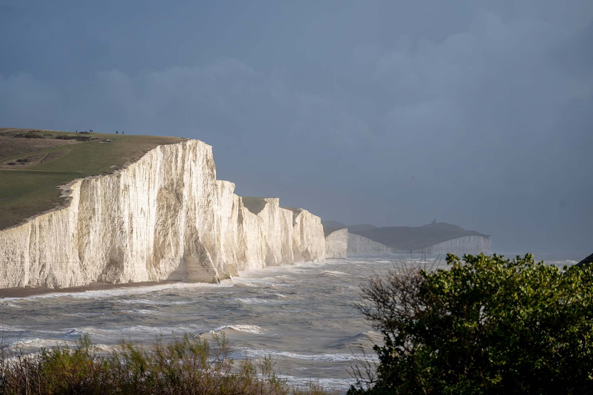 View of the Seven Sisters from Seaford Head in Sussex