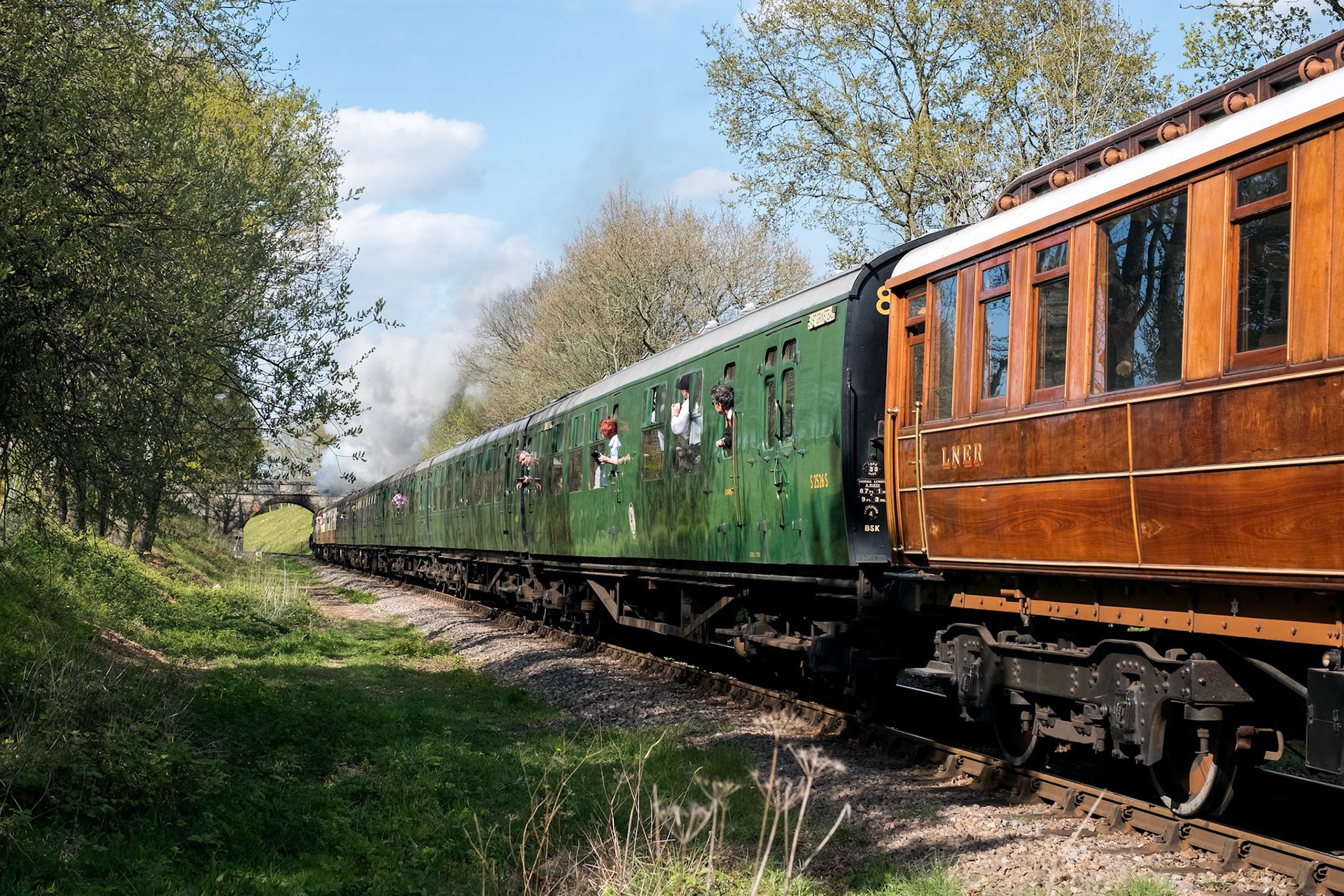 Flying Scotsman on the Bluebell Line