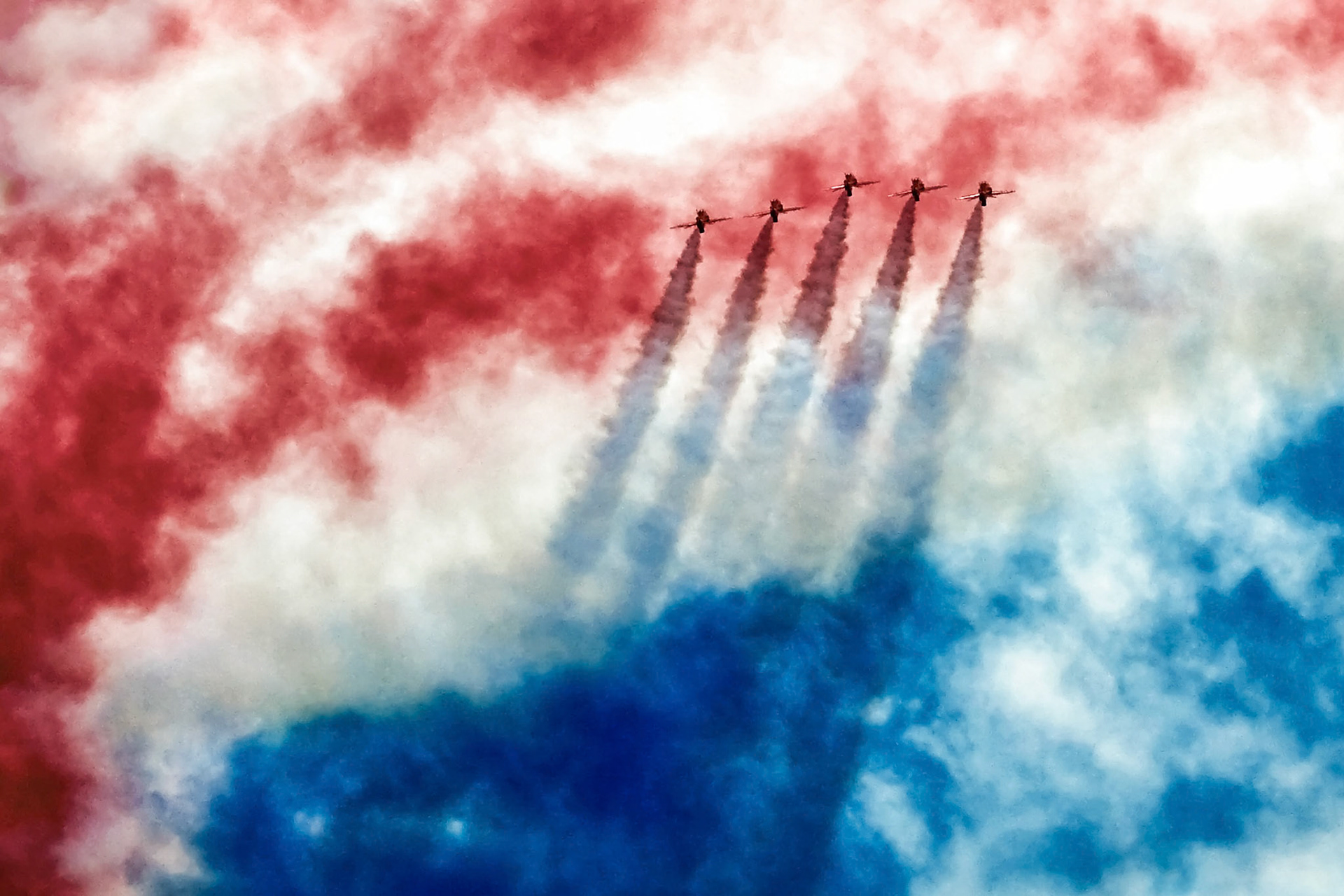 Red Arrows Aerial Display at Biggin Hill Airshow