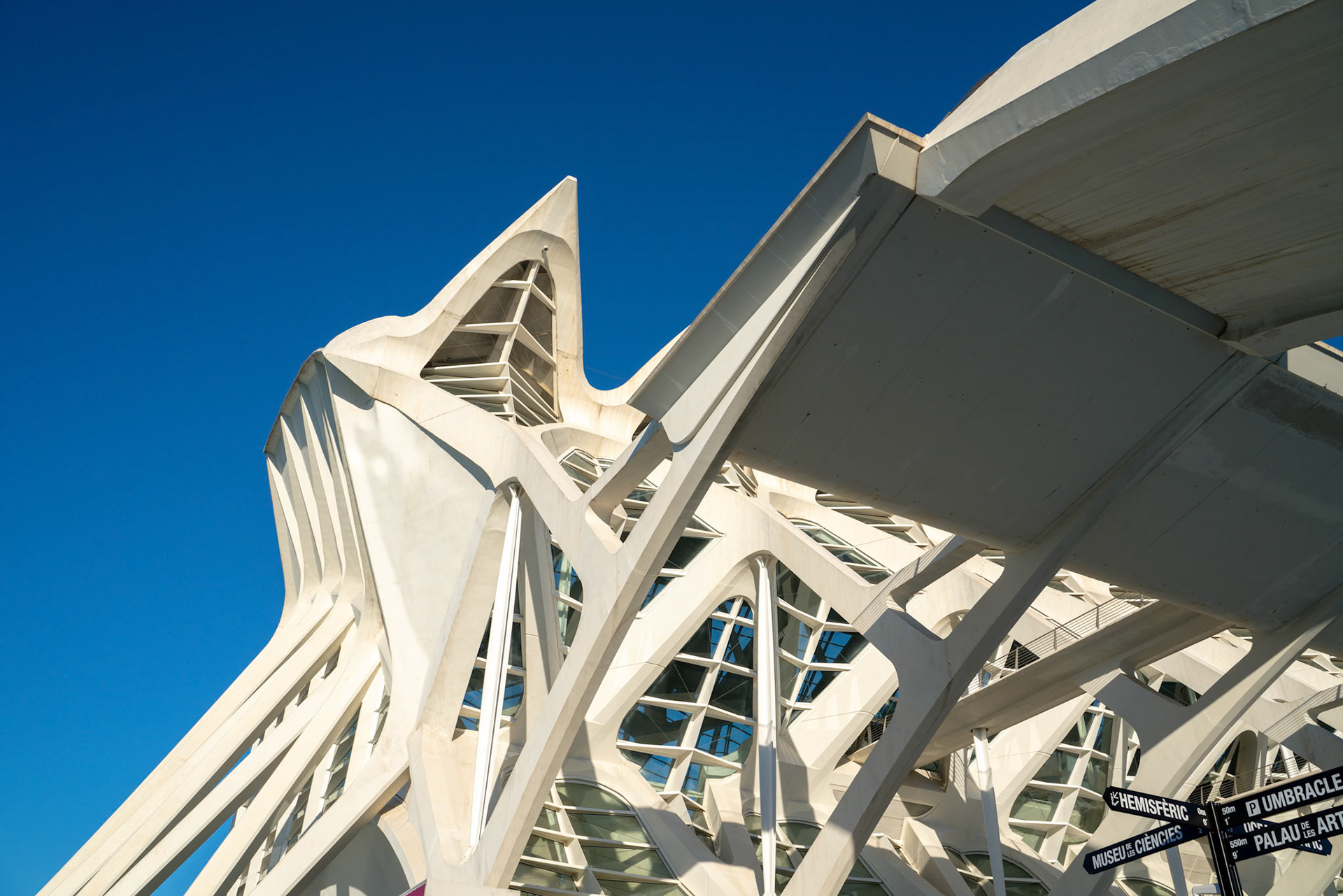 VALENCIA, SPAIN - FEBRUARY 25 : Principe Felipe science museum in Valencia Spain on February 25, 2019