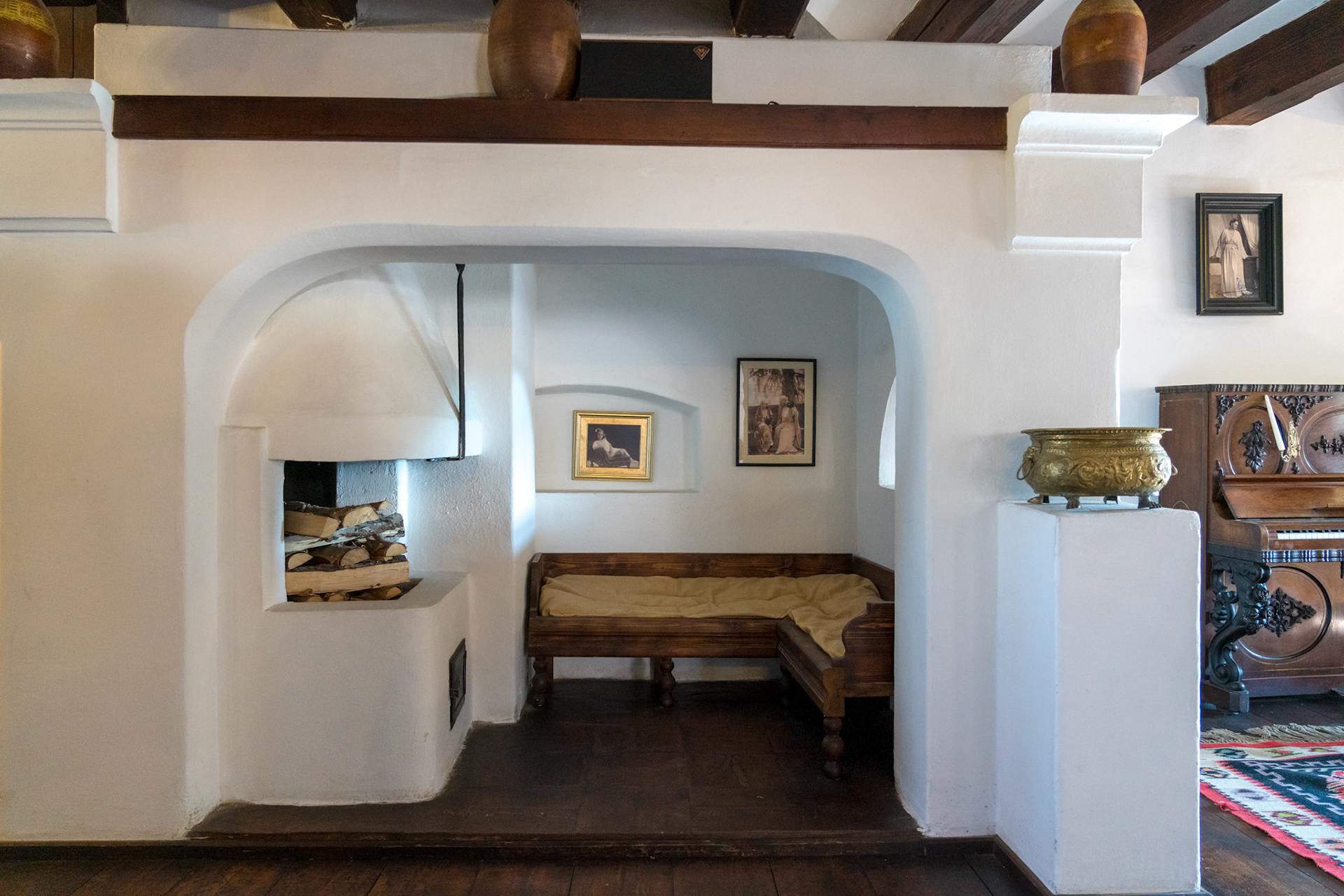 BRAN, TRANSYLVANIA/ROMANIA - SEPTEMBER 20 : Interior view of Dracula's Castle in Bran Transylvania Romania on September 20, 2018