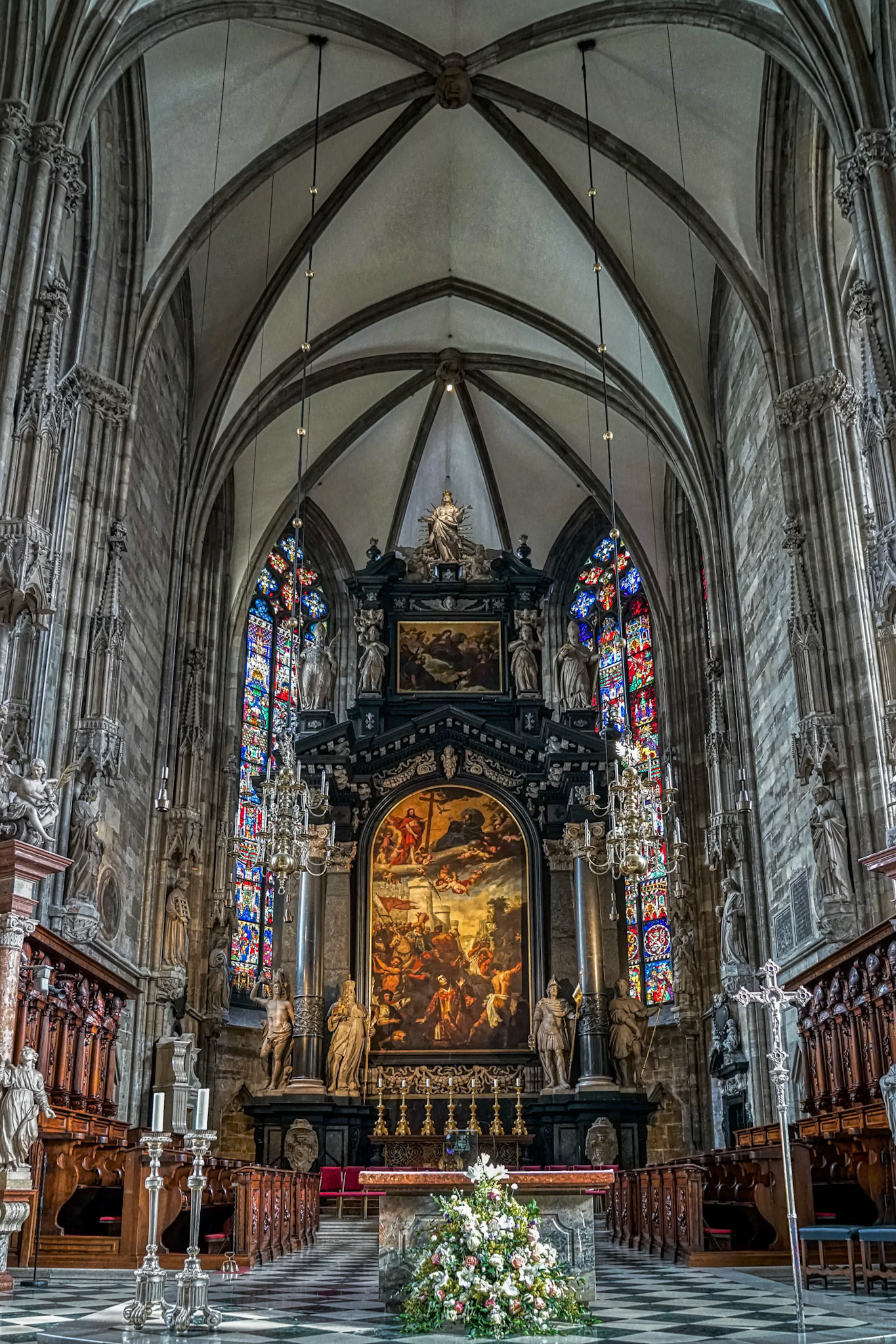 View of St Stephans Cathedral in Vienna