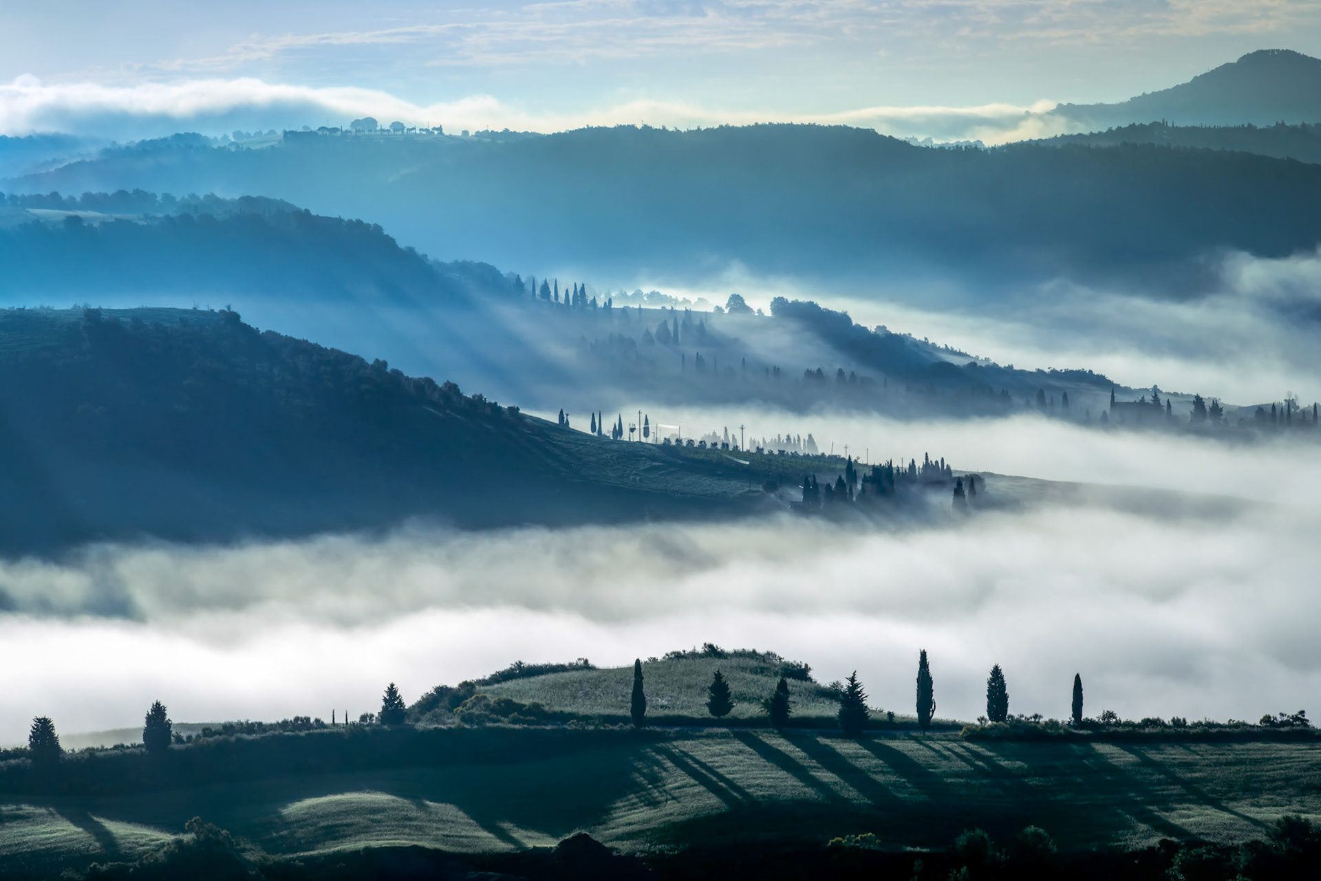 Sunrise over Val d'Orcia