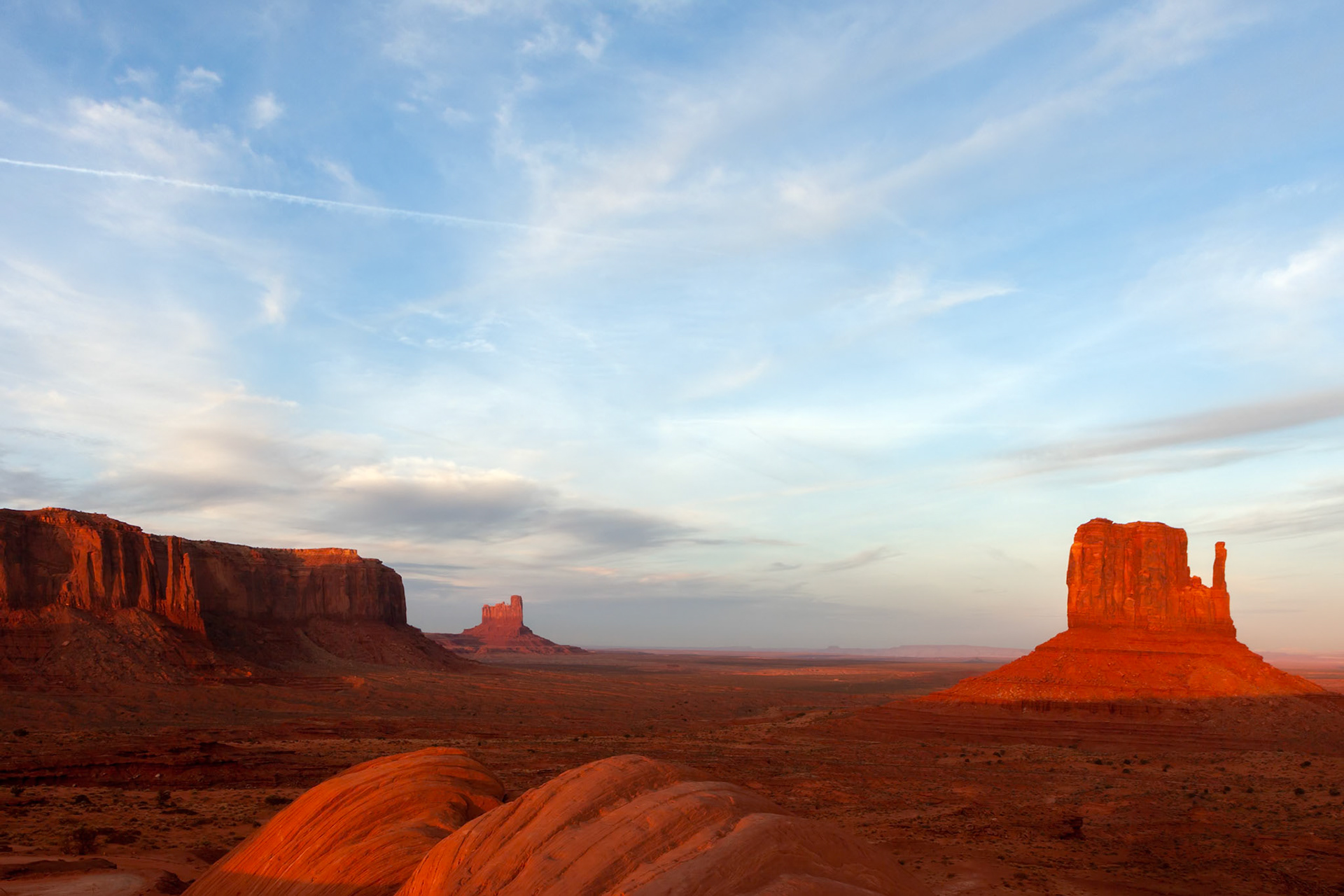 Scenic View of Monument Valley Utah USA