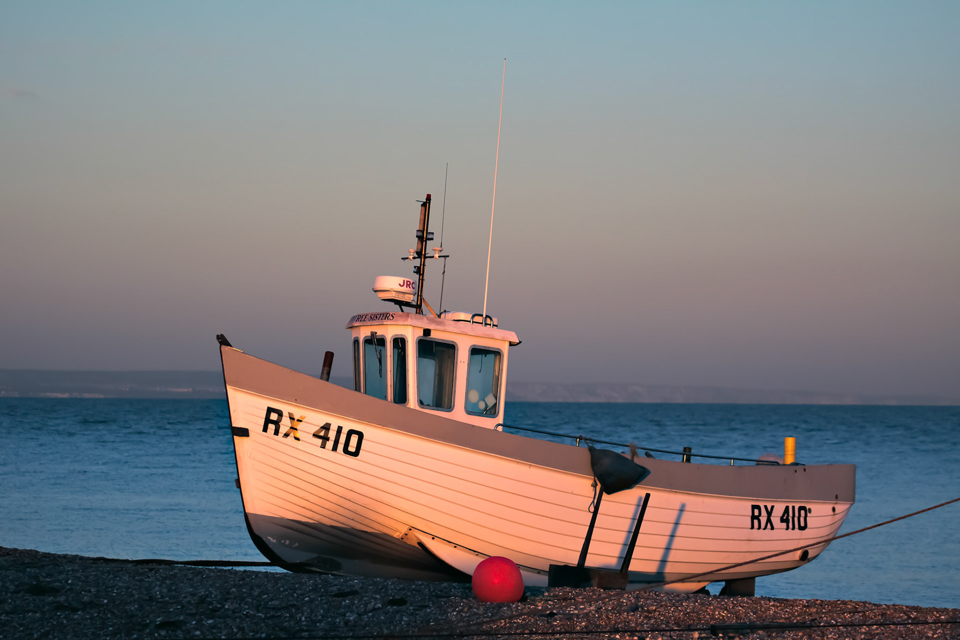 Fishing Boat on Dungeness Beach