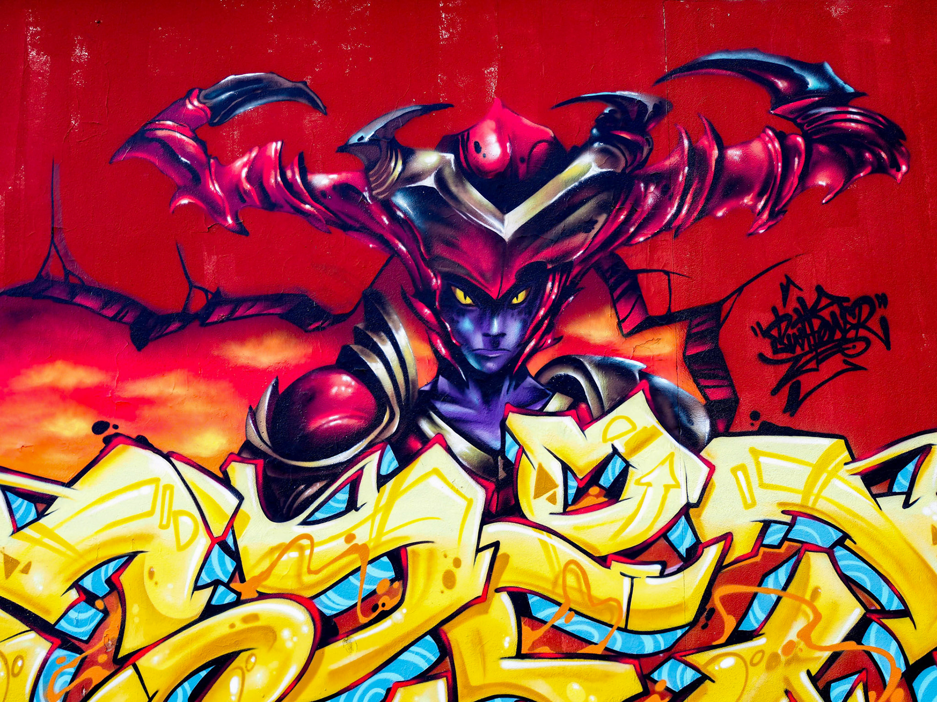 Graffiti on a Wall in Bordeaux