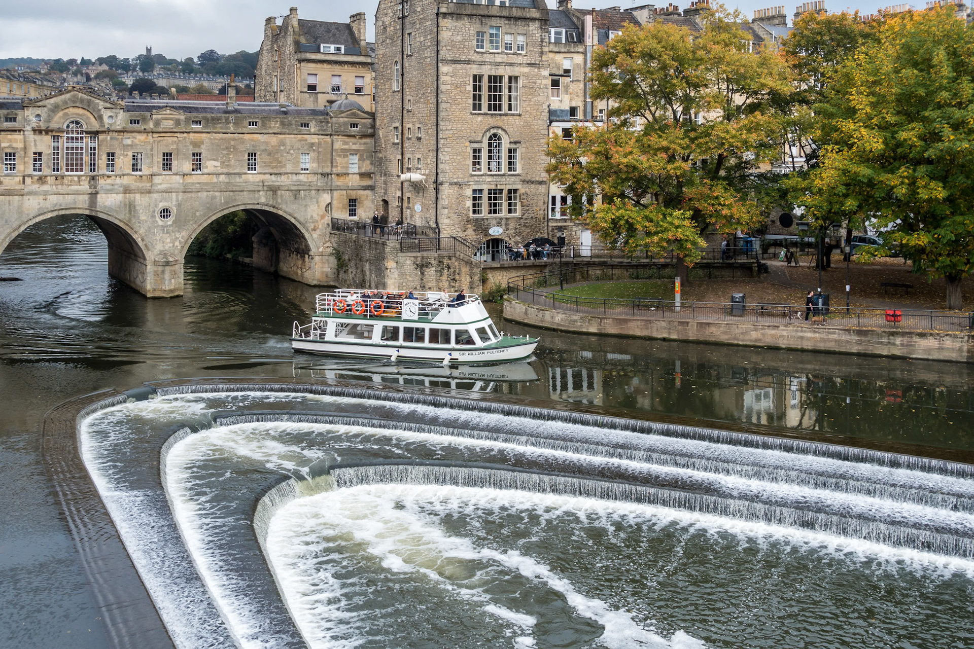 View of Pulteney Bridge in Bath