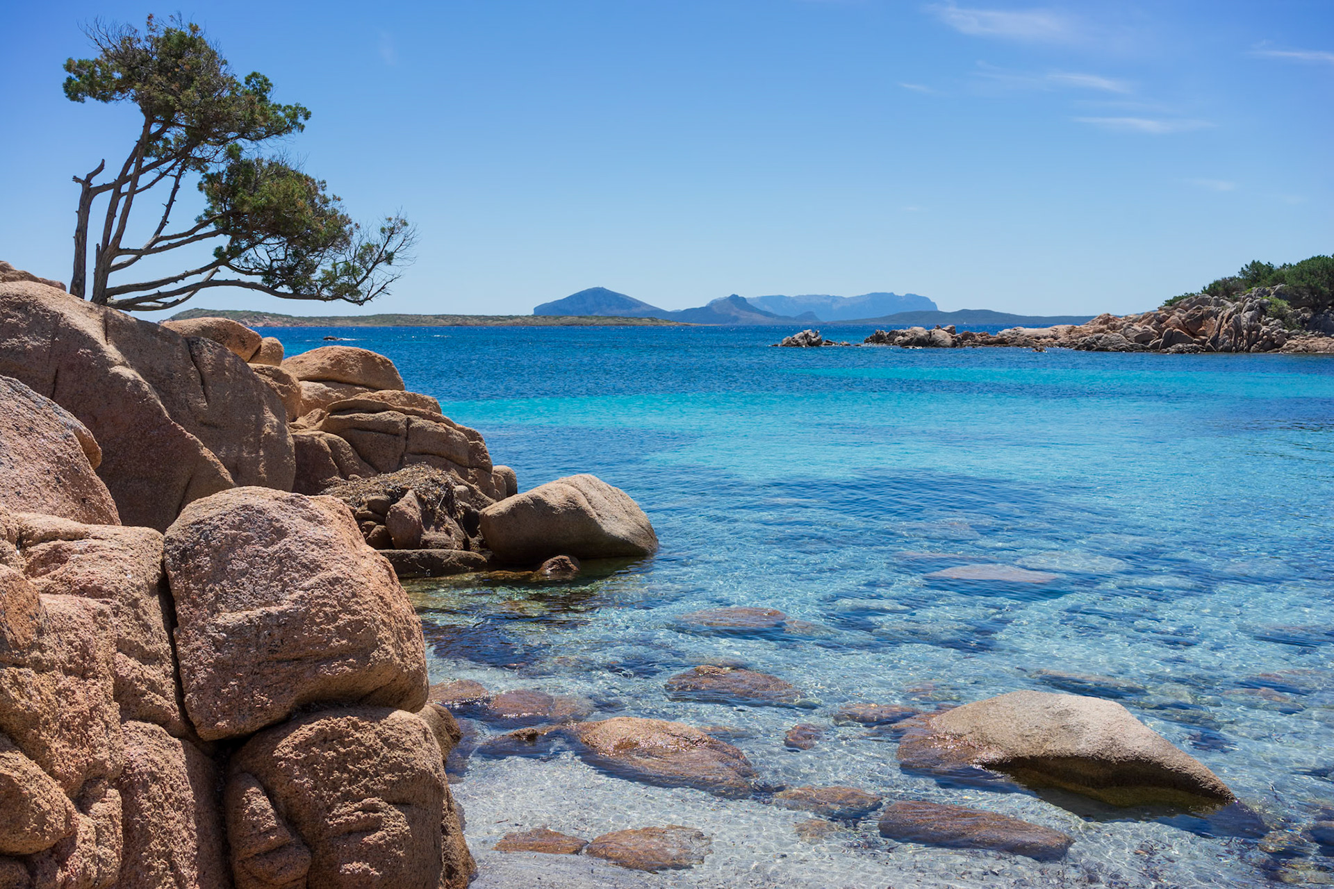 Quiiet cove on the Costa Smeralda in Sardinia