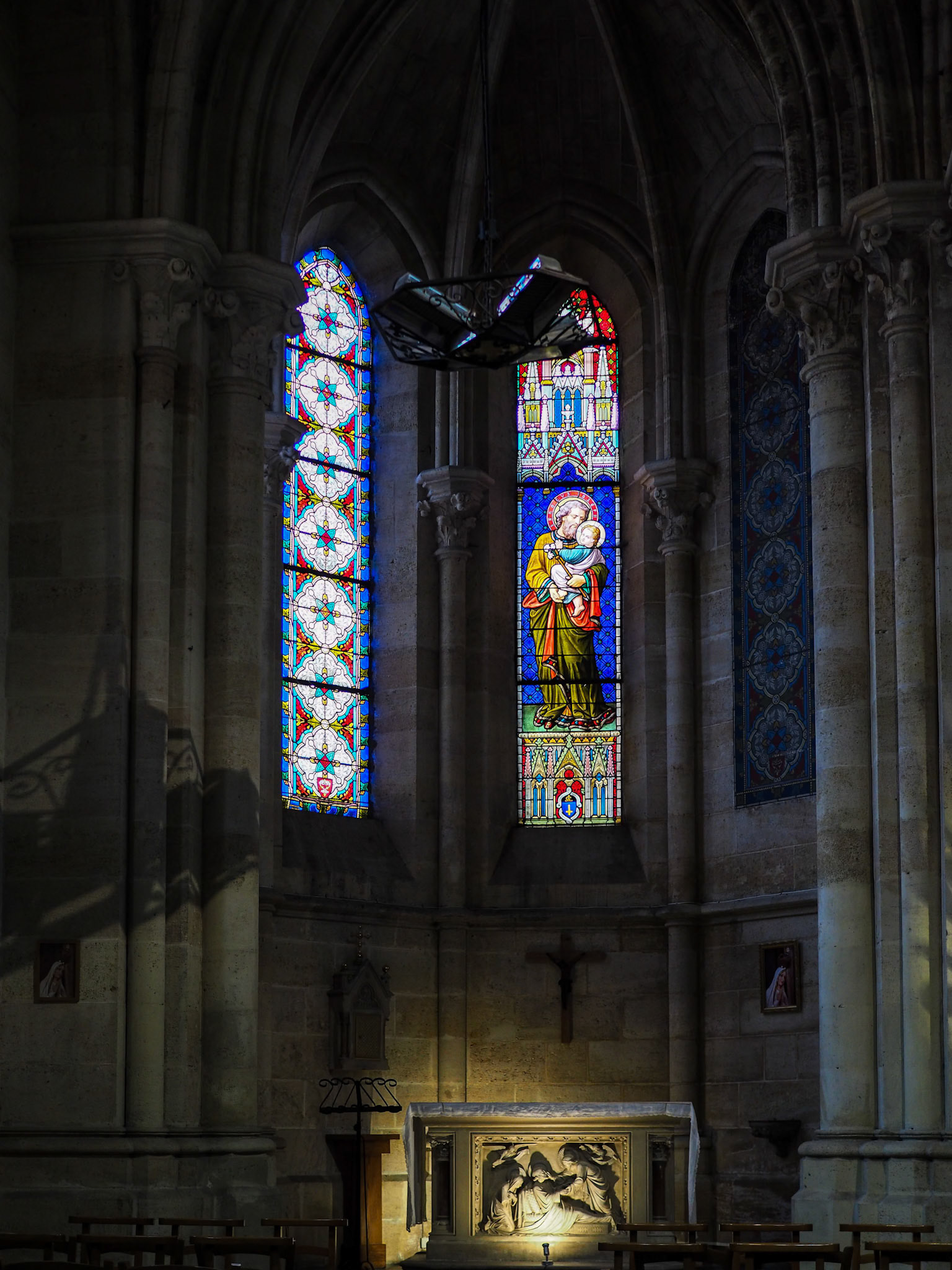 Stained Glass Windows in the Church of St Martial in Bordeaux
