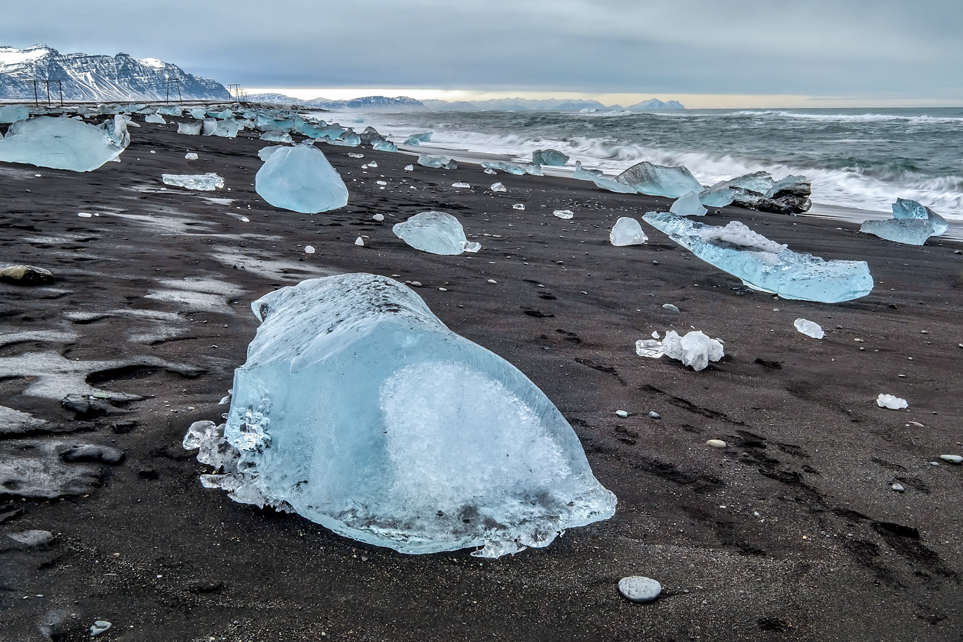 View of Jokulsarlon Beach