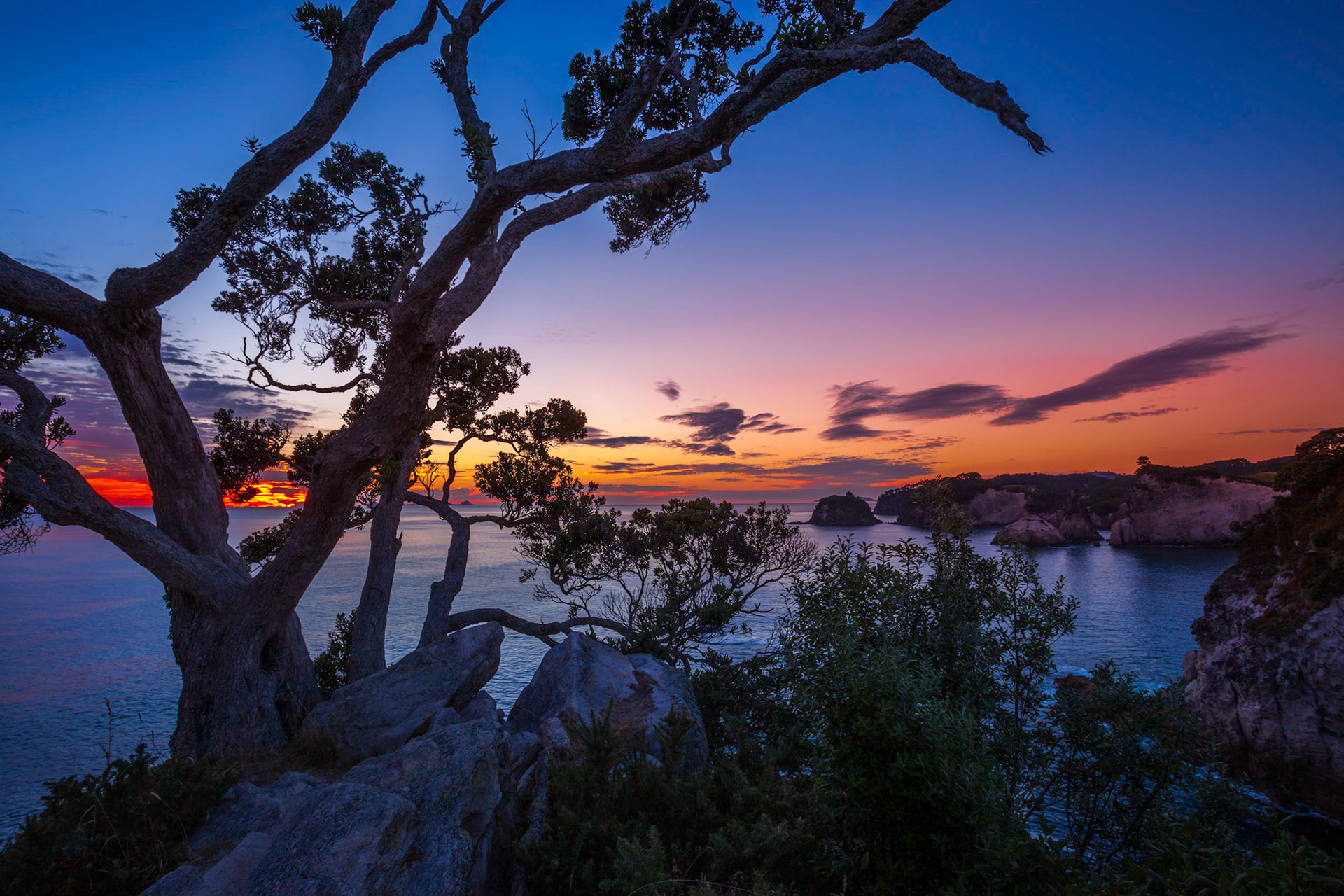 Sunrise at Te Pare Point