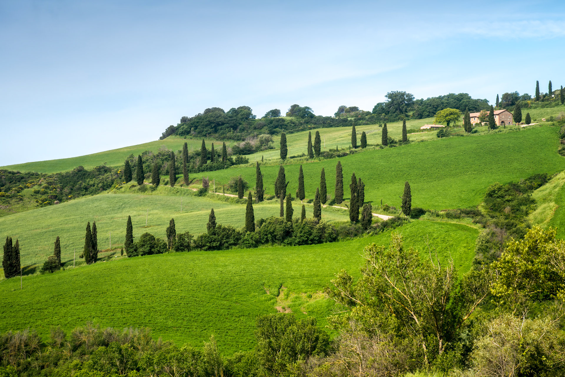 VAL D'ORCIA, TUSCANY/ITALY - MAY 22 : Scenery of Val d'Orcia in Tuscany on May 22, 2013