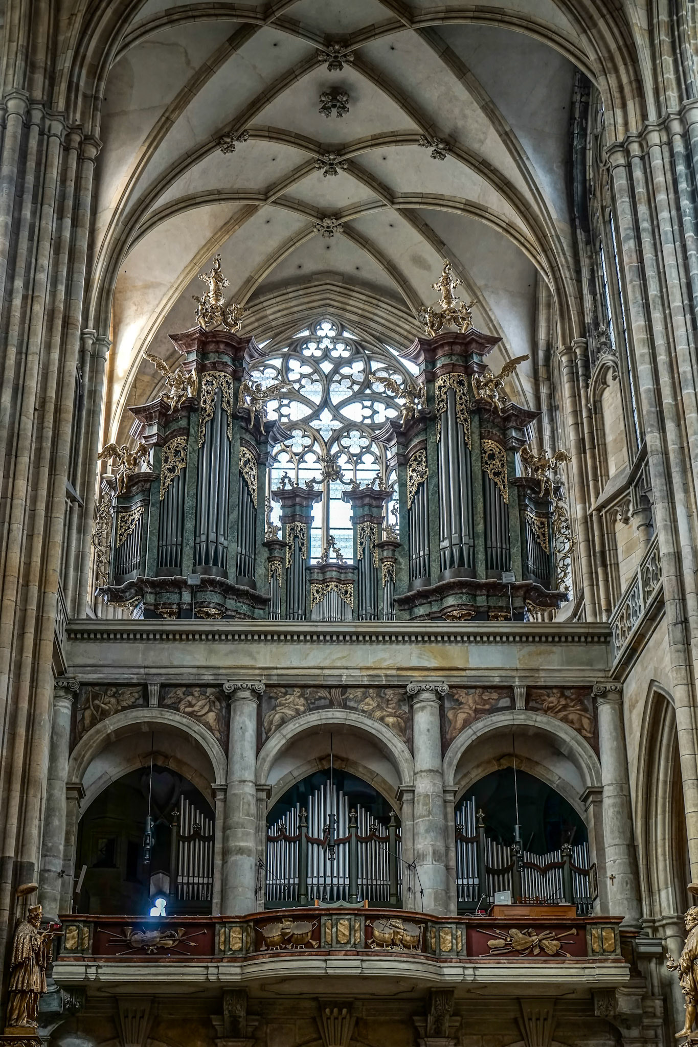 The Organ in St Vitus Cathedral in Prague