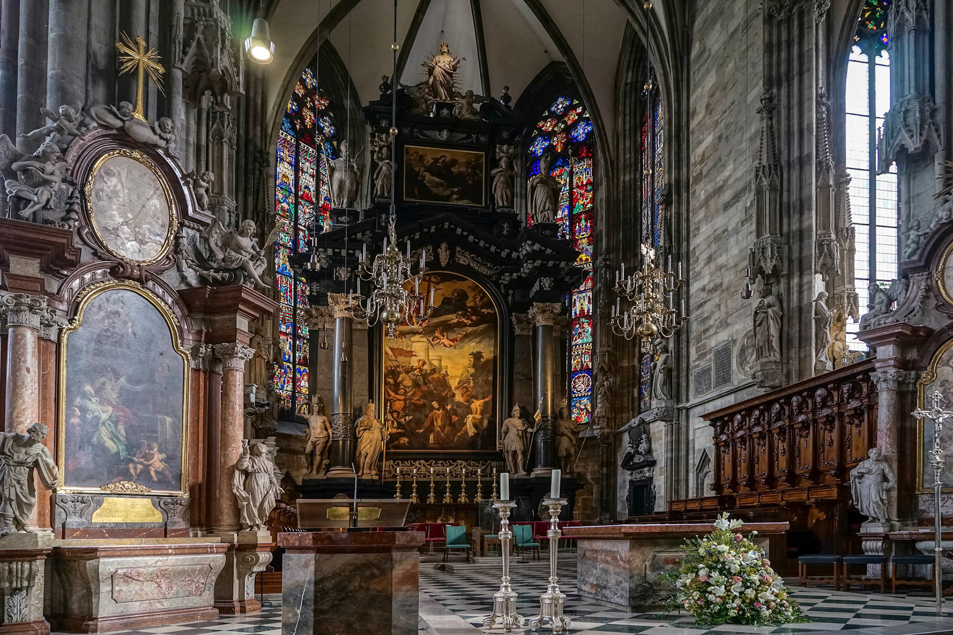 View of St Stephans Cathedral in Vienna