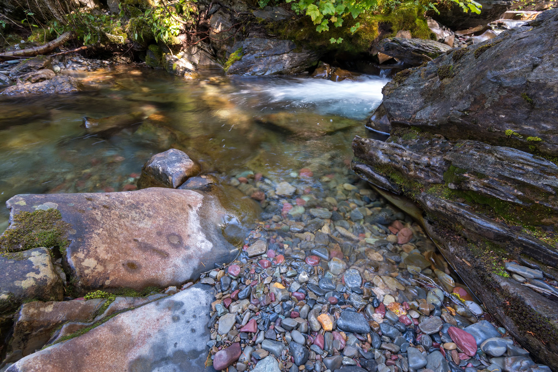 Coloured Stones in Holland Creek