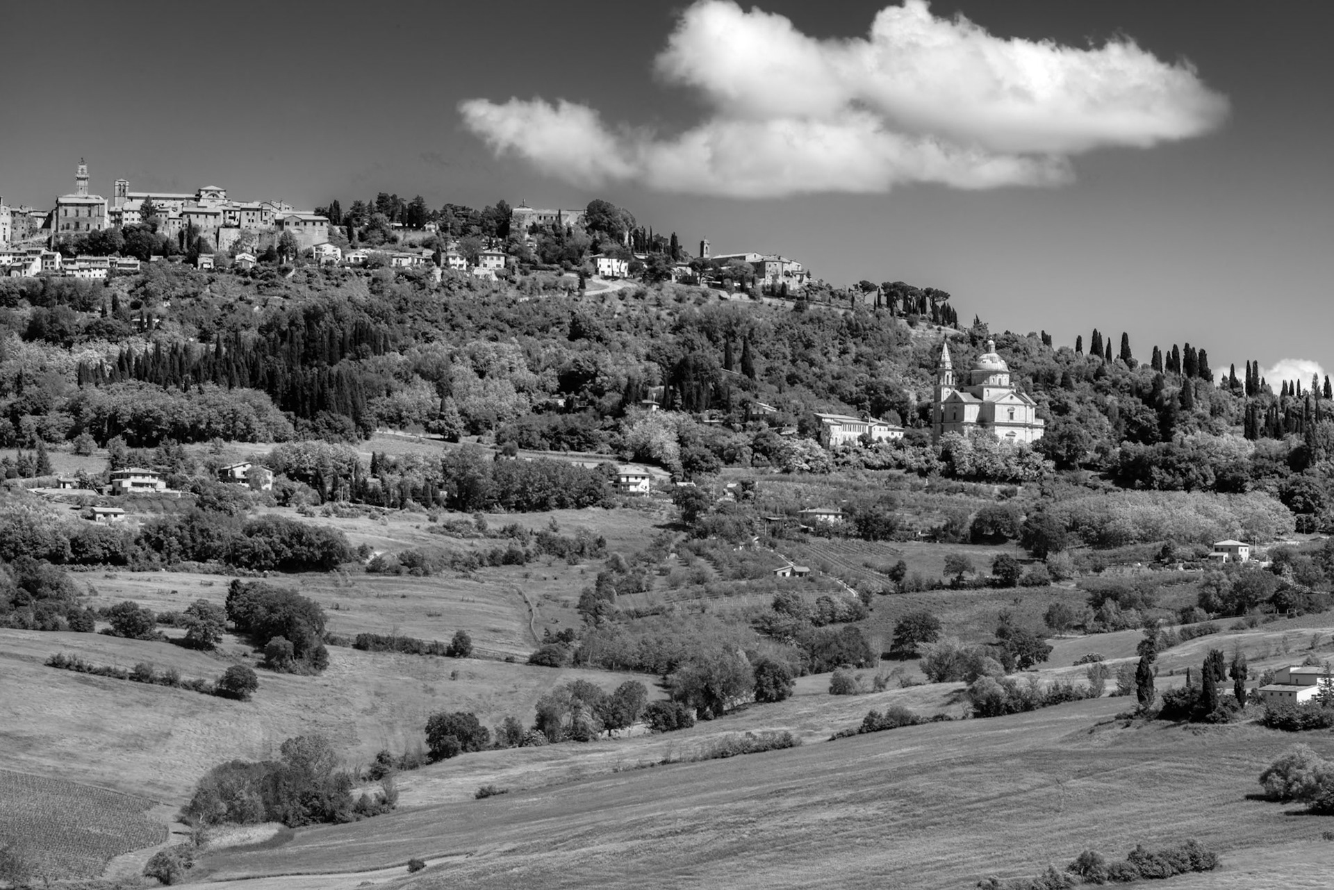 View of San Biagio Church  in Montepulciano