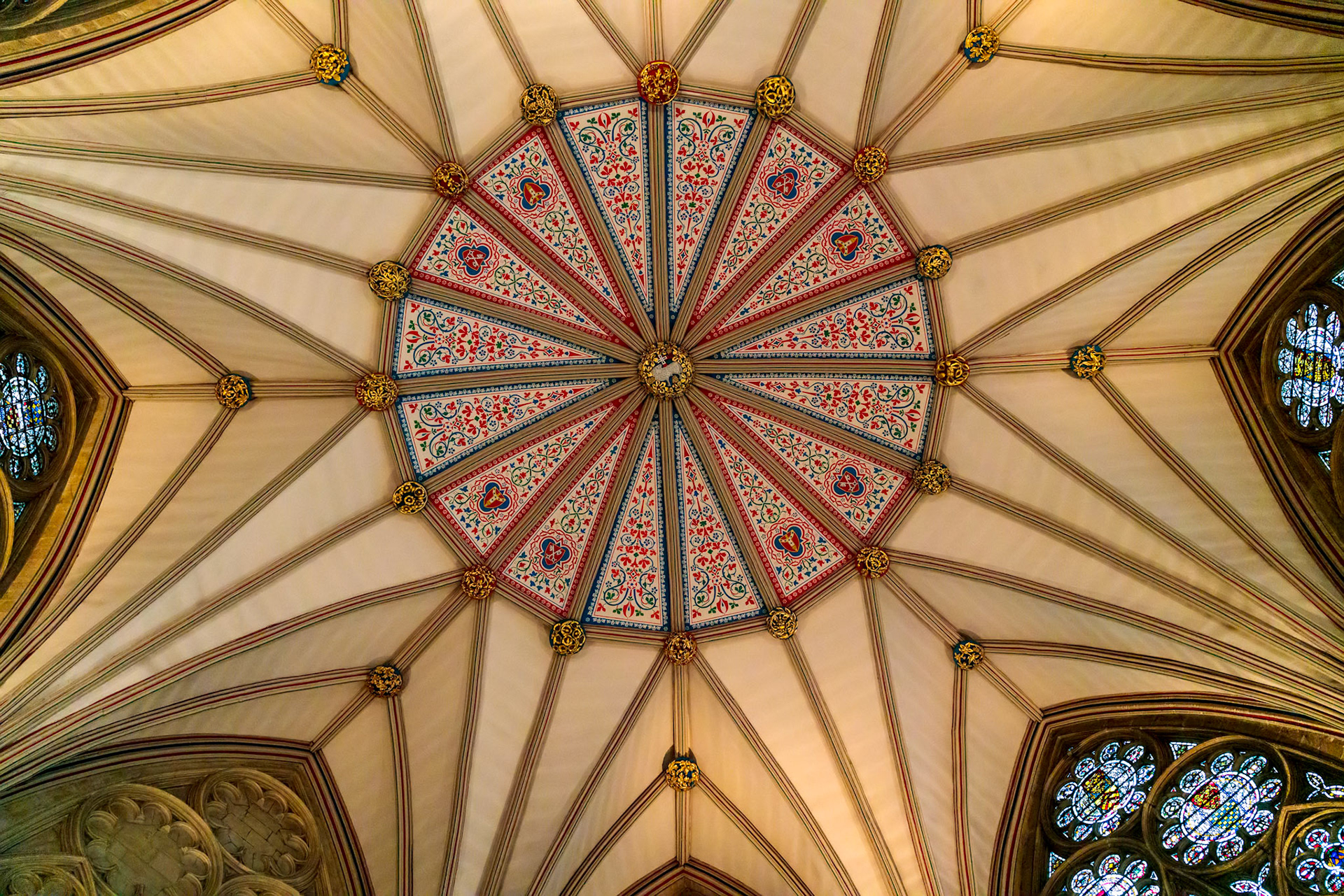 YORK, NORTH YORKSHIRE/UK - FEBRUARY 20 : Interior view of York Minster in York, North Yorkshire on February 20, 2020
