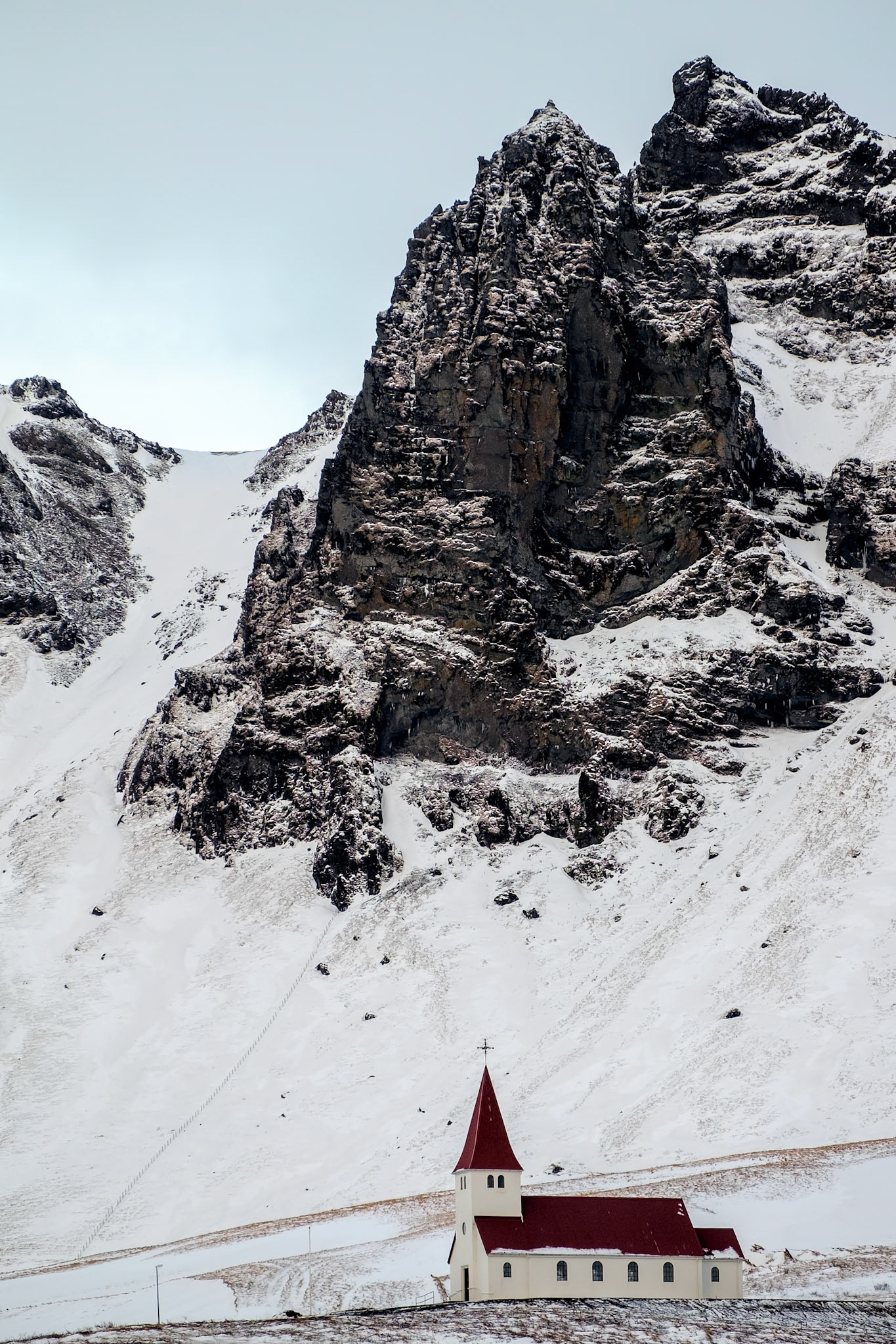 View of the Church at Vik Iceland