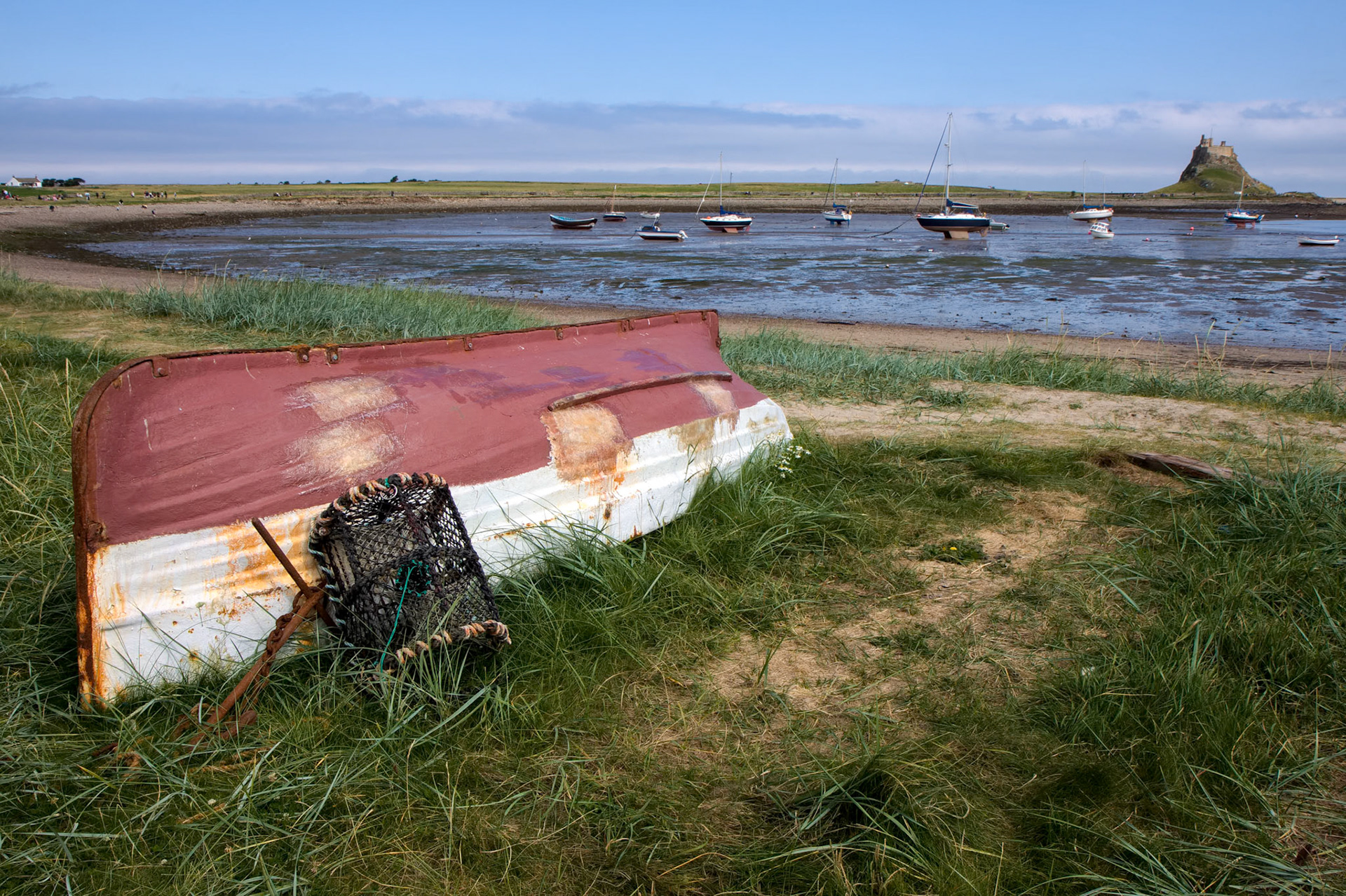Upturned Rowing Boat on Holy Island