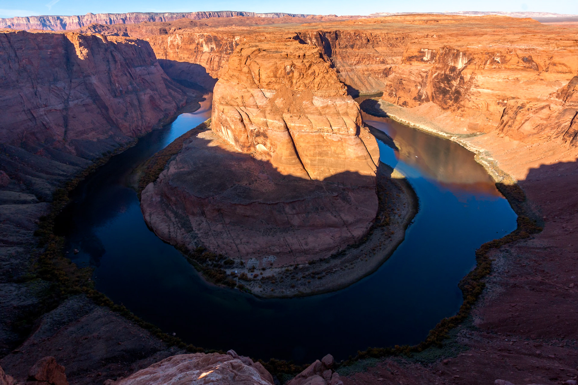 Sunset over Horseshoe Bend in Arizona