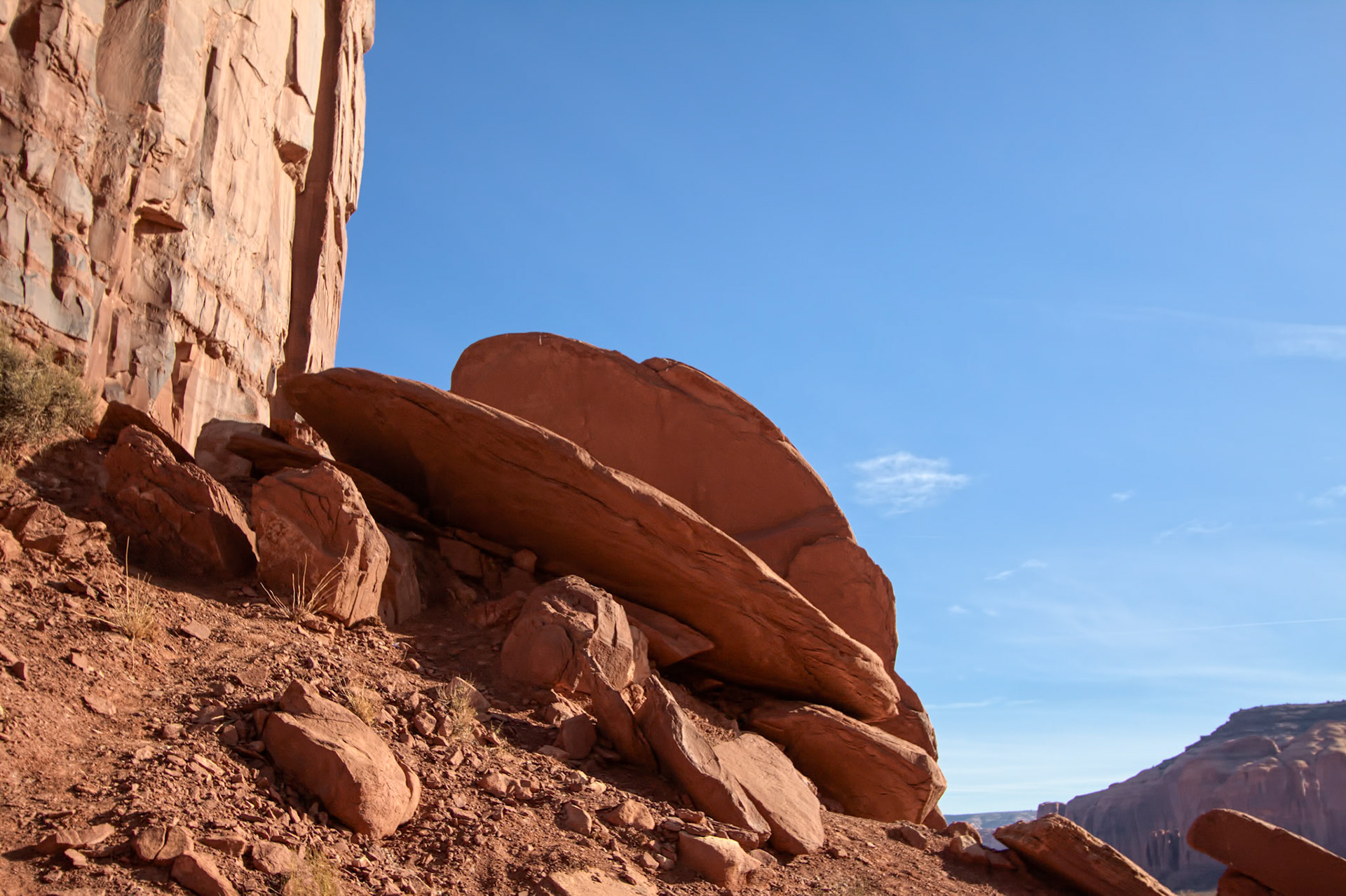 Discus Shaped Rocks in Monument Valley