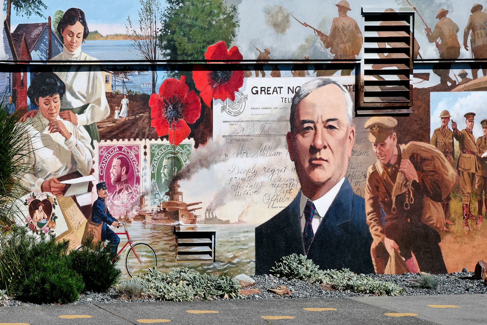 Mural in Chemainus Vancouver Island