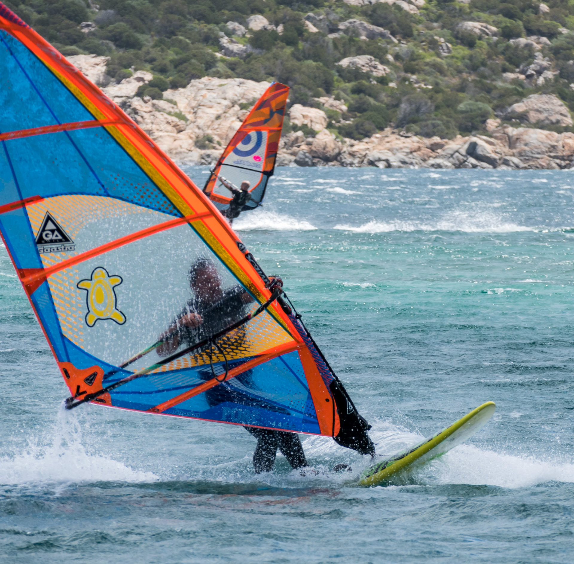 Windsurfing at Porto Pollo in Sardinia